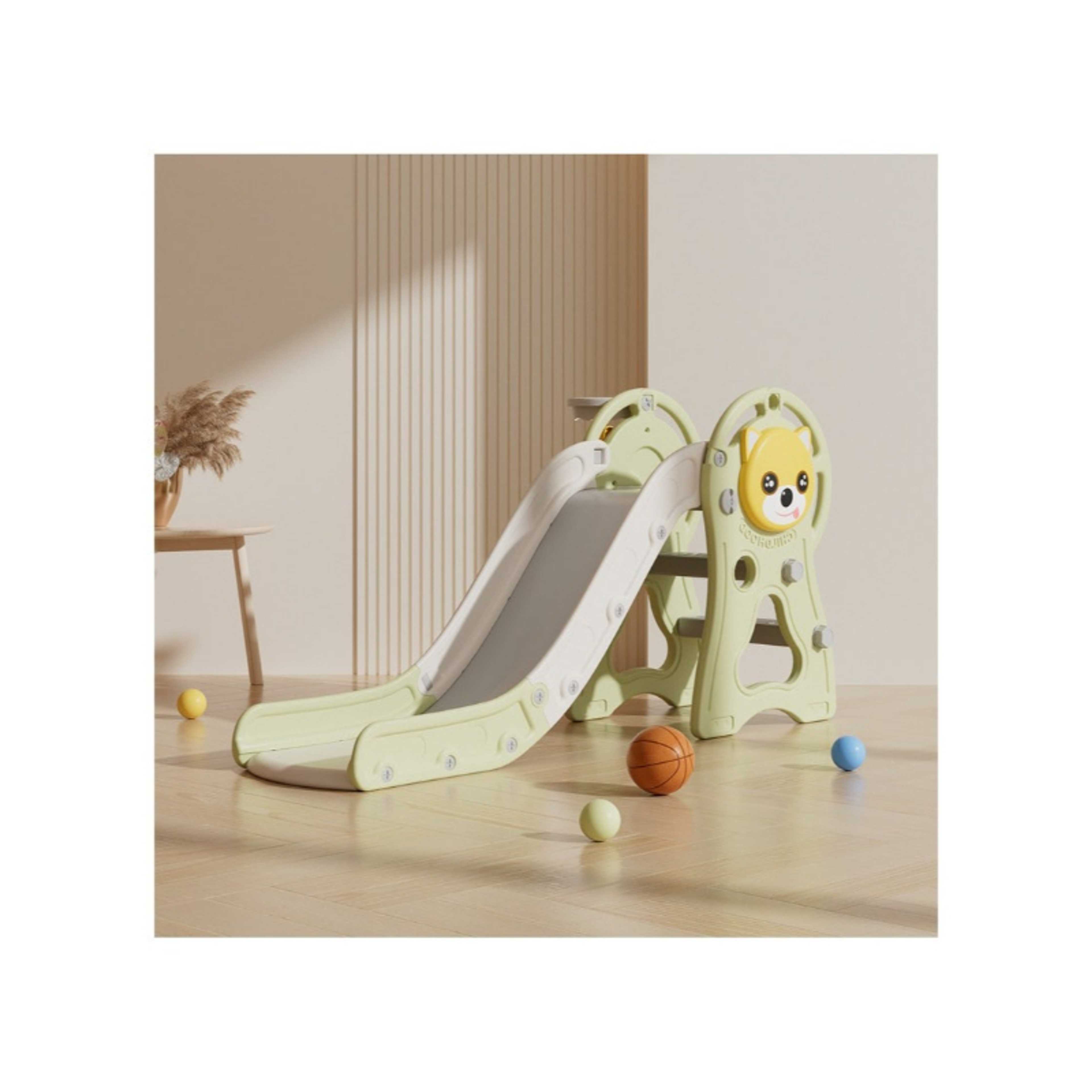 FULL JOY-Foldable Dog Slide with Basketball - Product Main Image