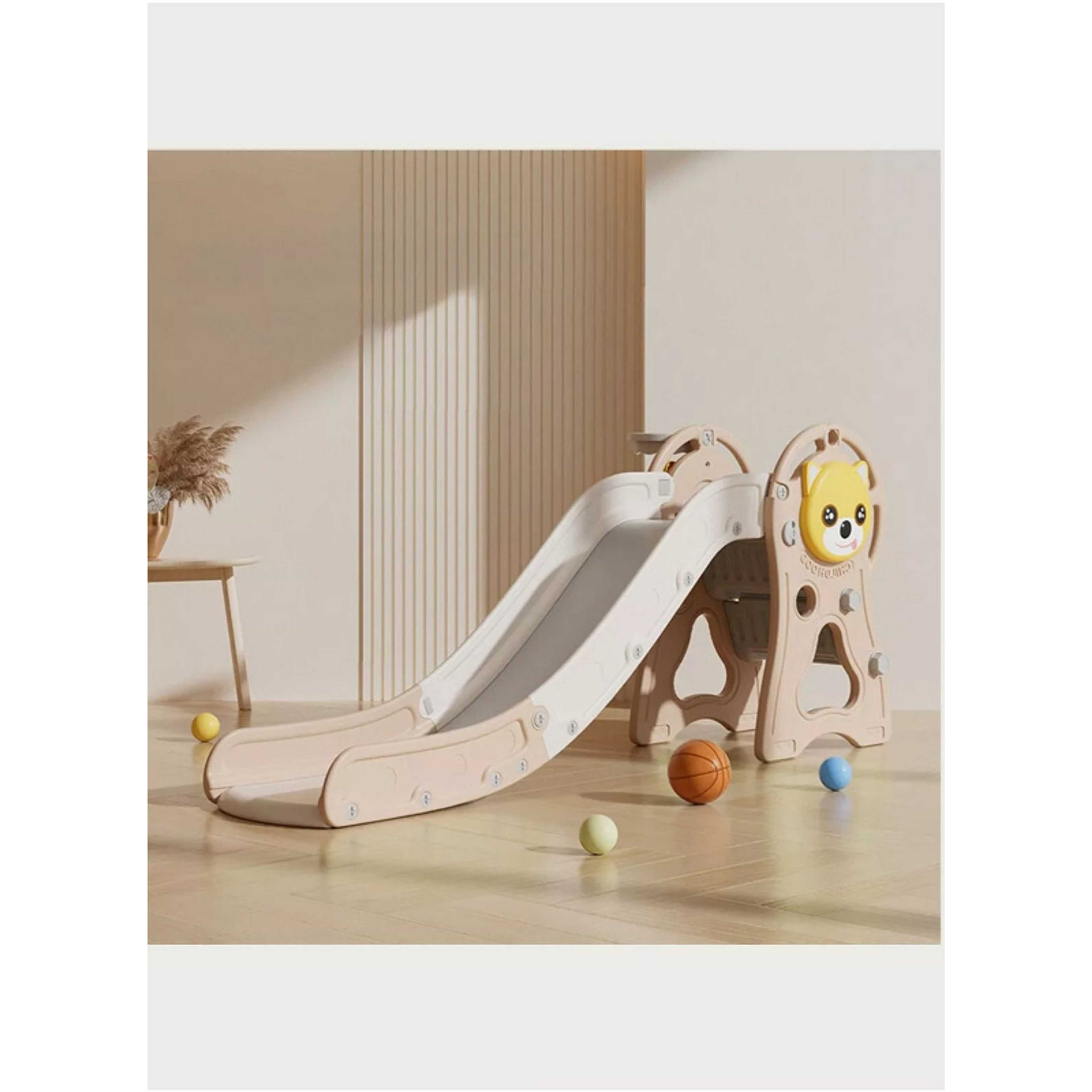 FULL JOY-Foldable Dog Slide with Basketball - Product Main Image