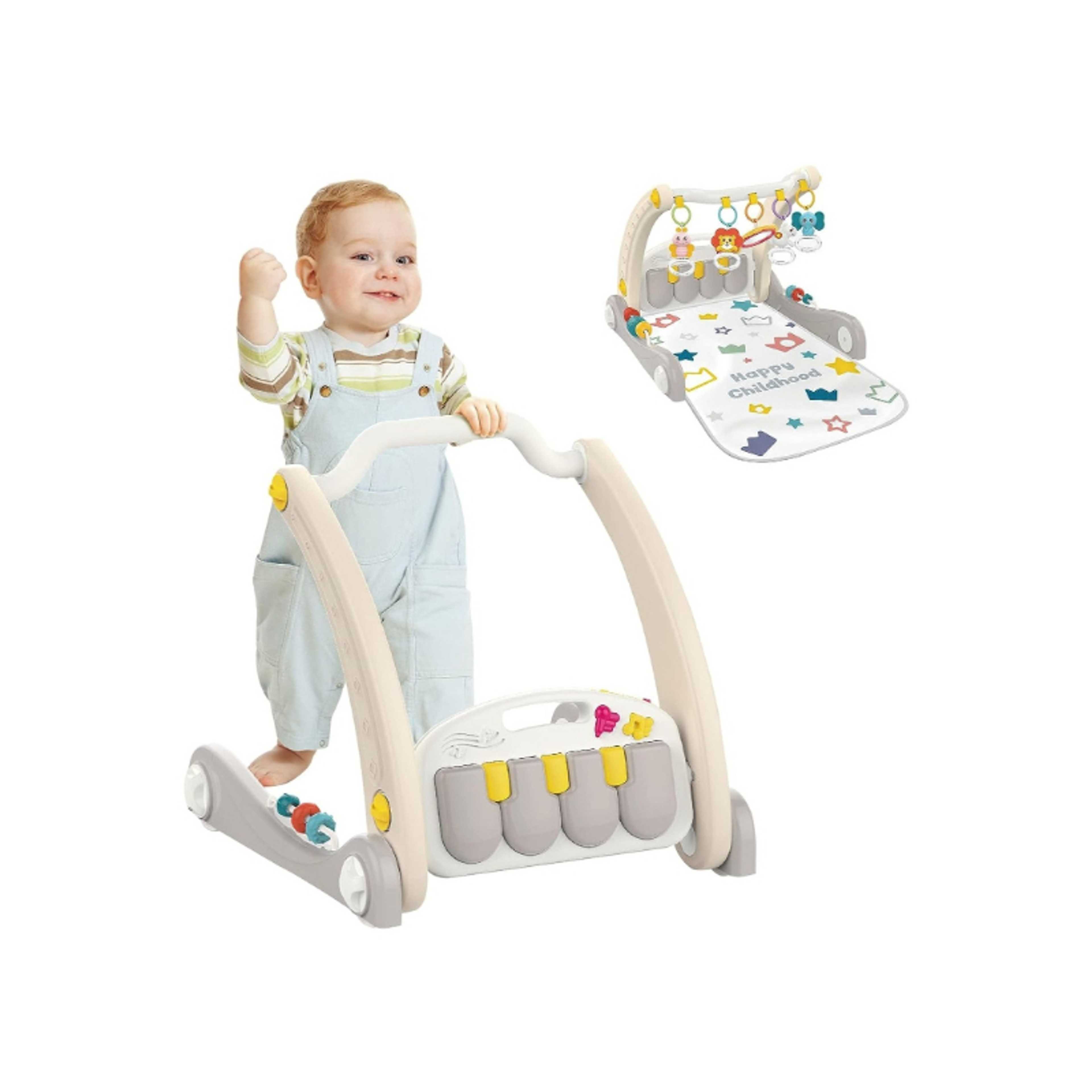 Baby-Baby walker and fun piano play mat 2 in 1 - Product Main Image