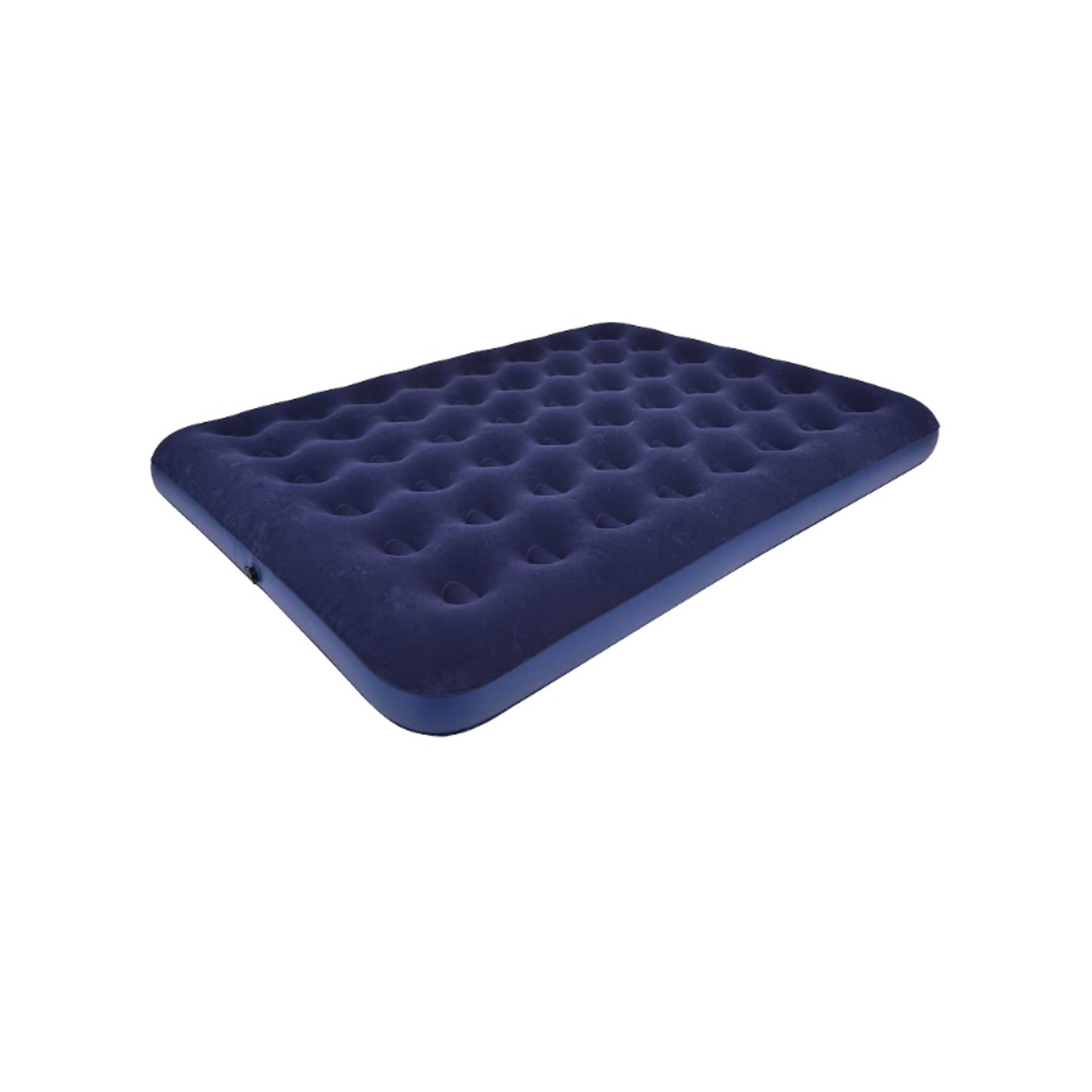 FULL JOY-Flocked Air Bed with flowy suede top, comfortable, soft and water repellent 203 x 152 x 22 cm - Product Main Image