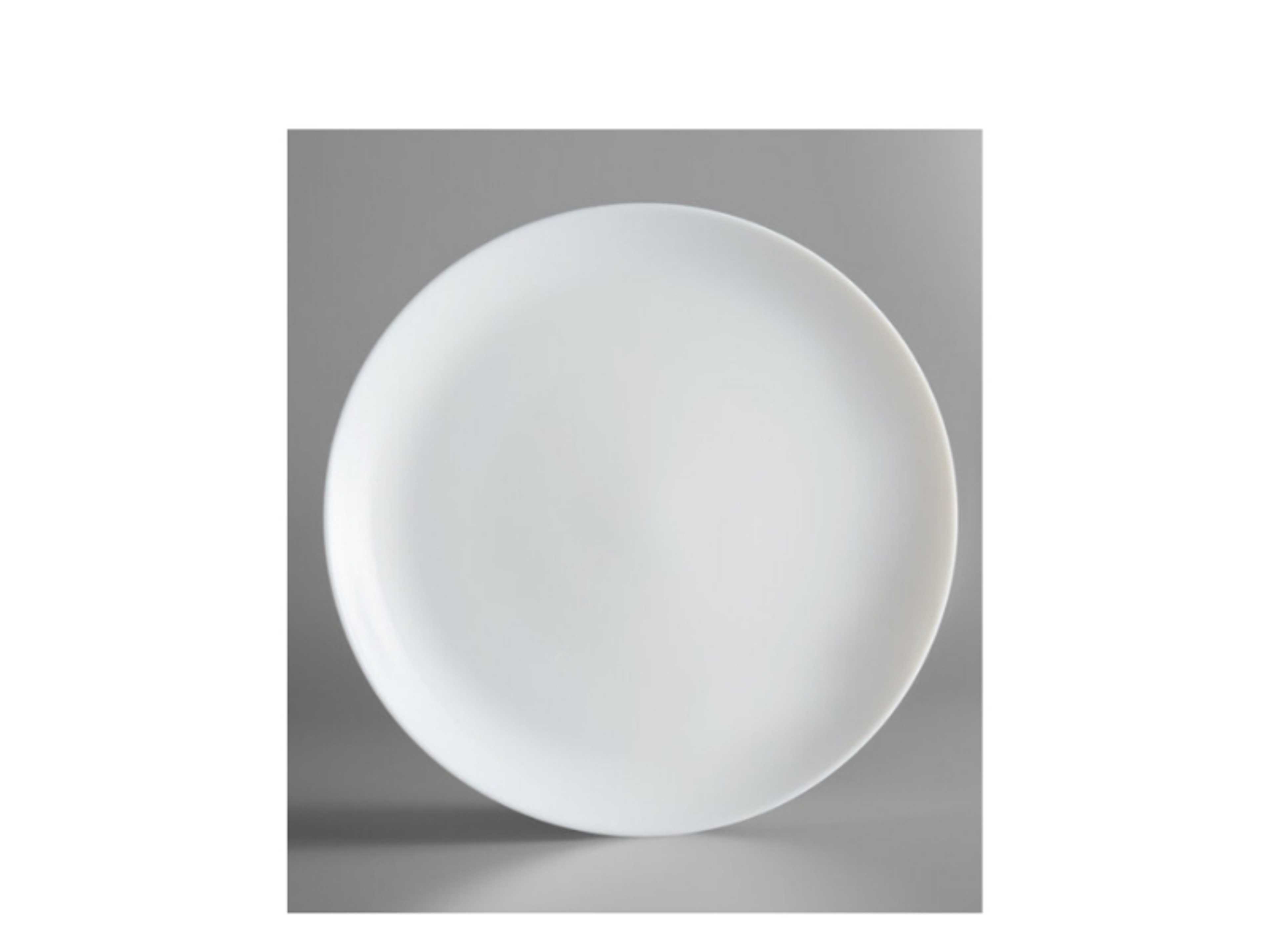 Serving Plate White Easy to Store, Durable, Break Resistant and Dishwasher Safe Set of 6 pcs, BC2031 - Product Main Image