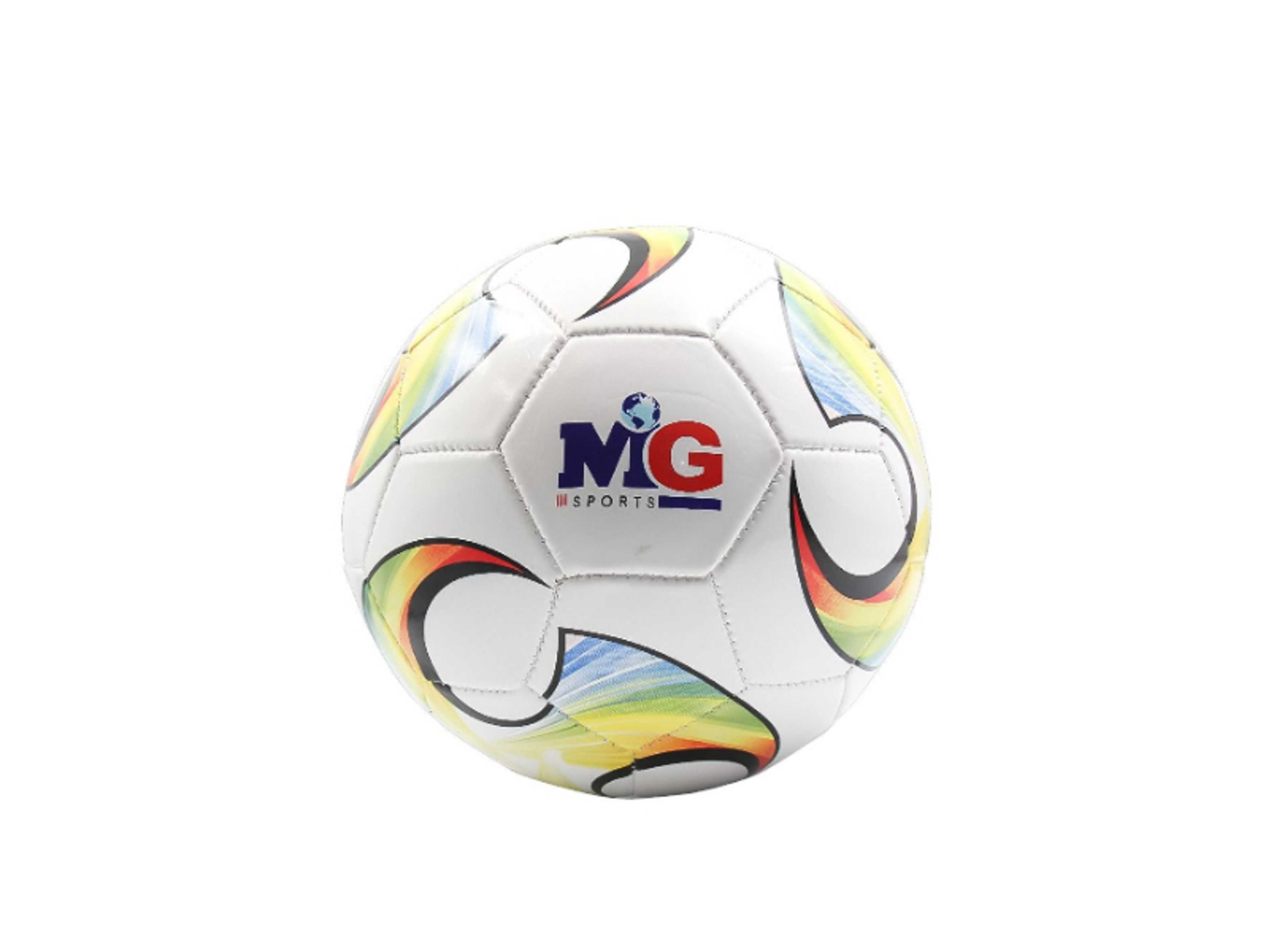 Premium PVC Soccer Football, For Kid Youth and Adult Size- 5, Multicolor Waterproof Material - Product Main Image