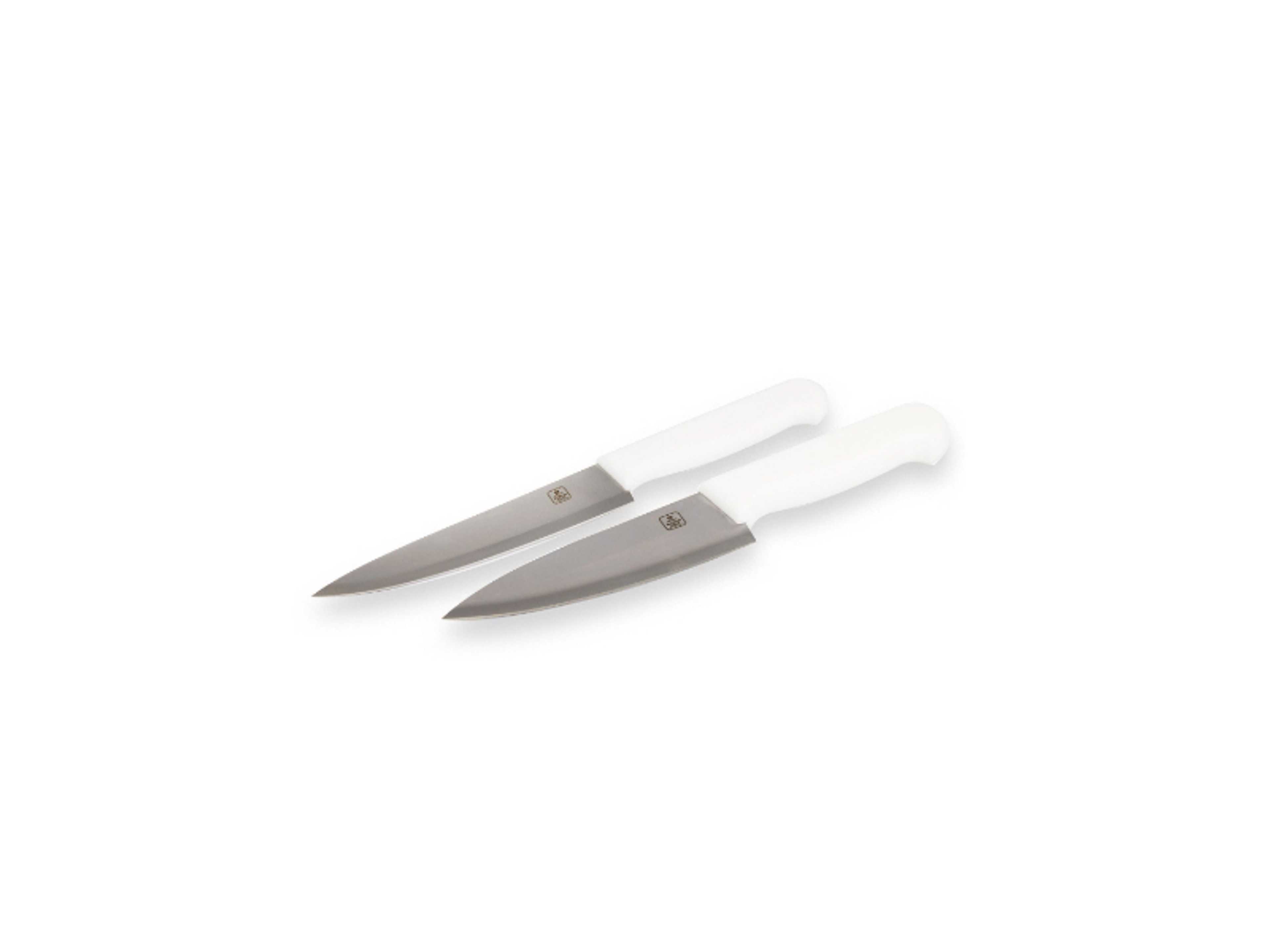Chef knife Set of 2pcs with Sharp Stainless steel Blade Durable design, Slicing, Dicing, Chopping and Carving for Home/Restaurant, Polypropylene handles Dishwasher Safe-6 inch - Product Main Image