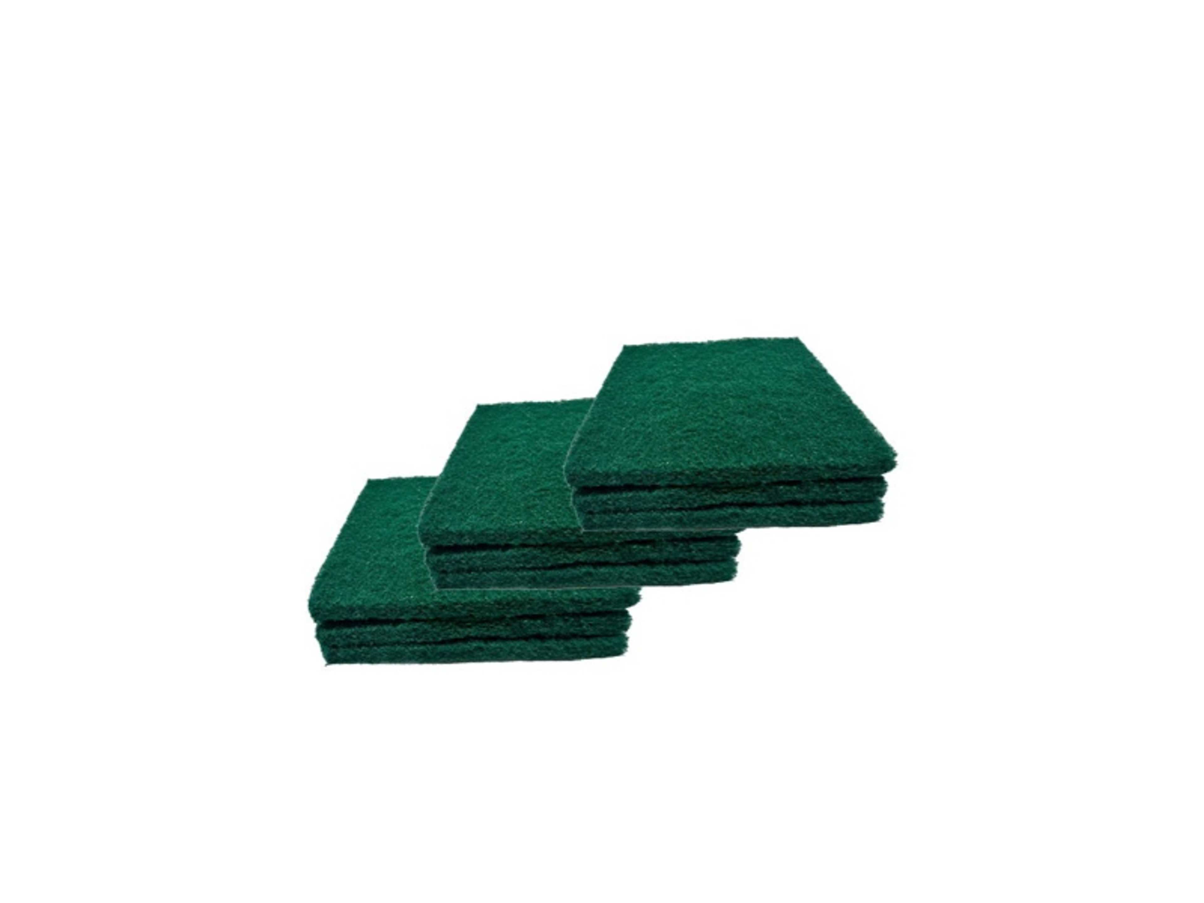 3pcs Heavy duty XL Scouring Pad Scrub, Dishwashing, General Purpose Cleaning, Non-Scratch, Kitchen Cleaning Scrub, GREEN SET OF 3 - Product Main Image