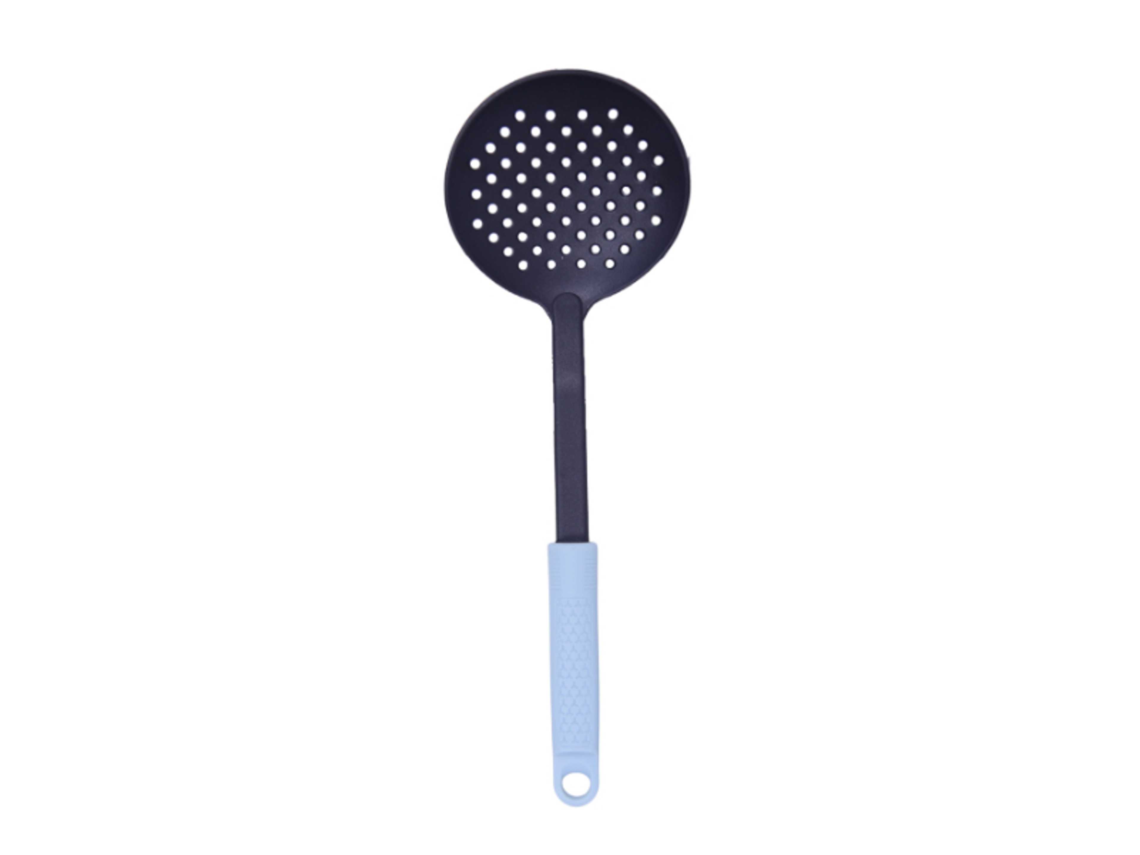 Nylon Skimmer Spoon for Cooking, Heat Resistant Slotted Spoon for Frying, Large Bowl, Comfortable Handle, Dishwasher Safe BC332 - Product Main Image