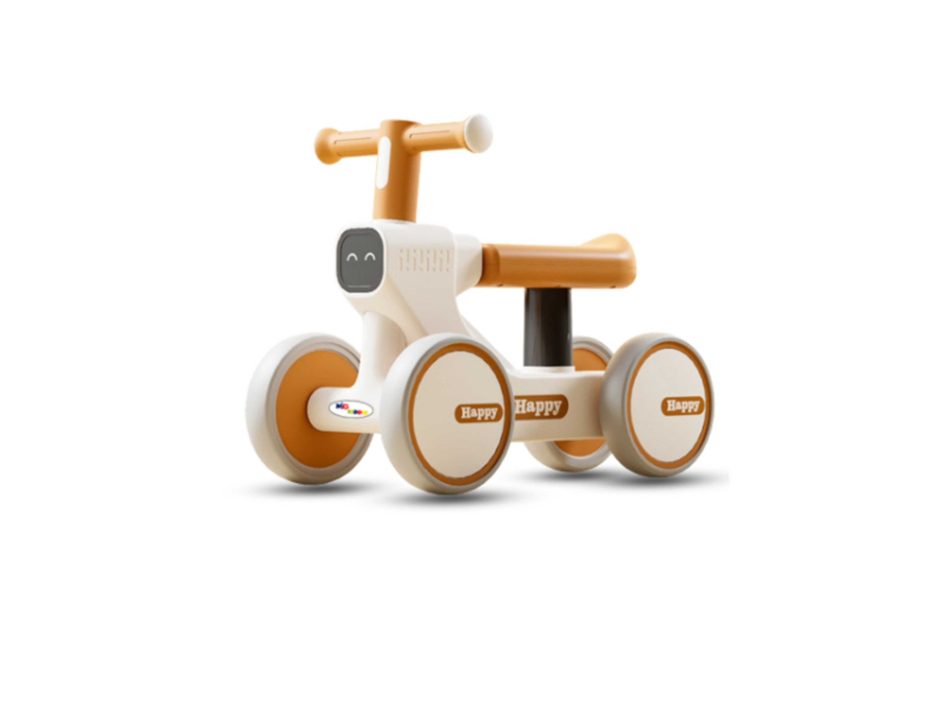 Baby Balance Bike,4 wheels 1-3 Years kids, Toddler Baby Walker Riding  with Music and Lights, Ride On Toys,  Anti-slip Handle,Baby First Bike No Pedals - Product Main Image