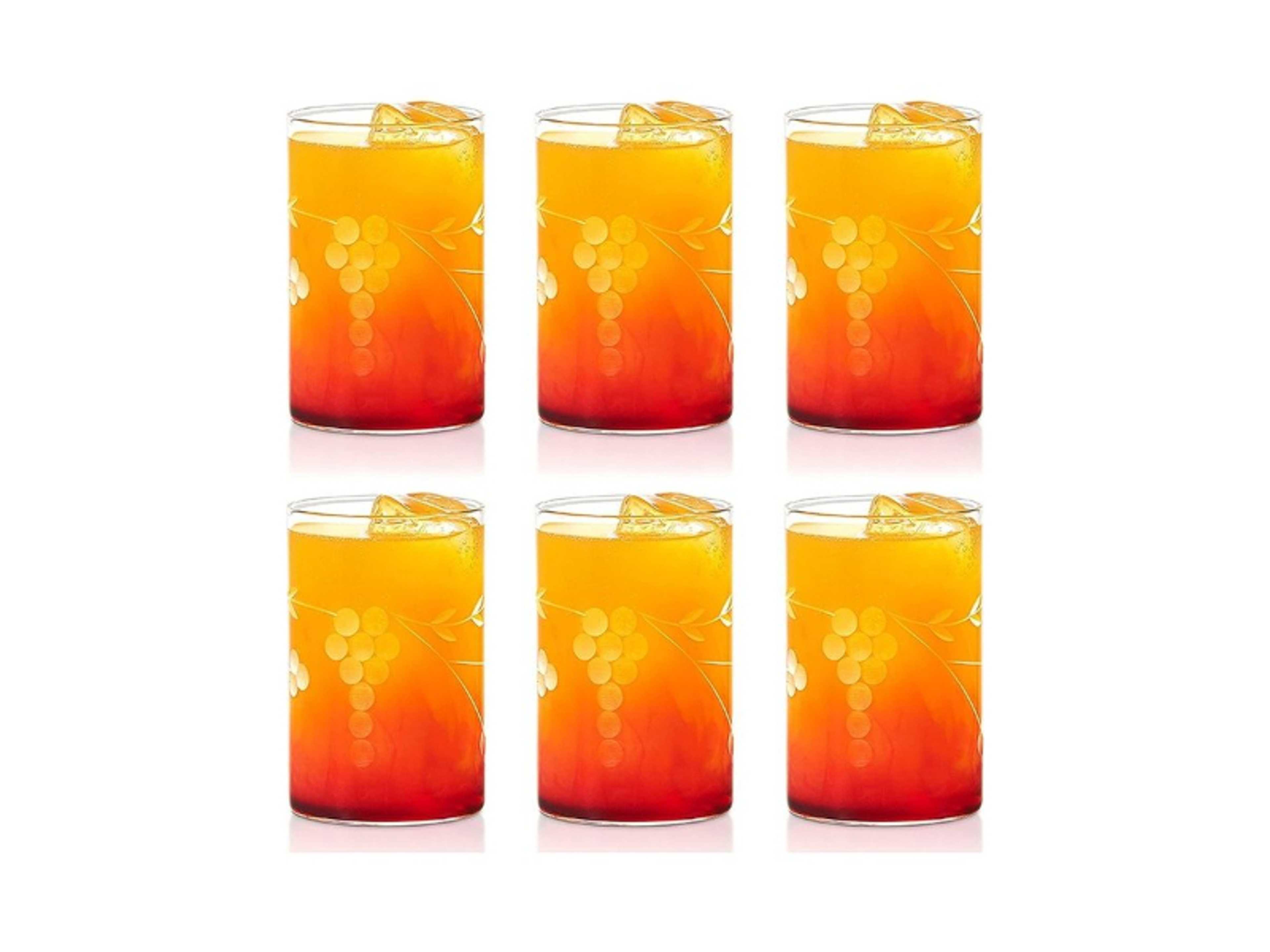 Berry Glasses Set Of 6-Microwavable, Medium White - Product Main Image