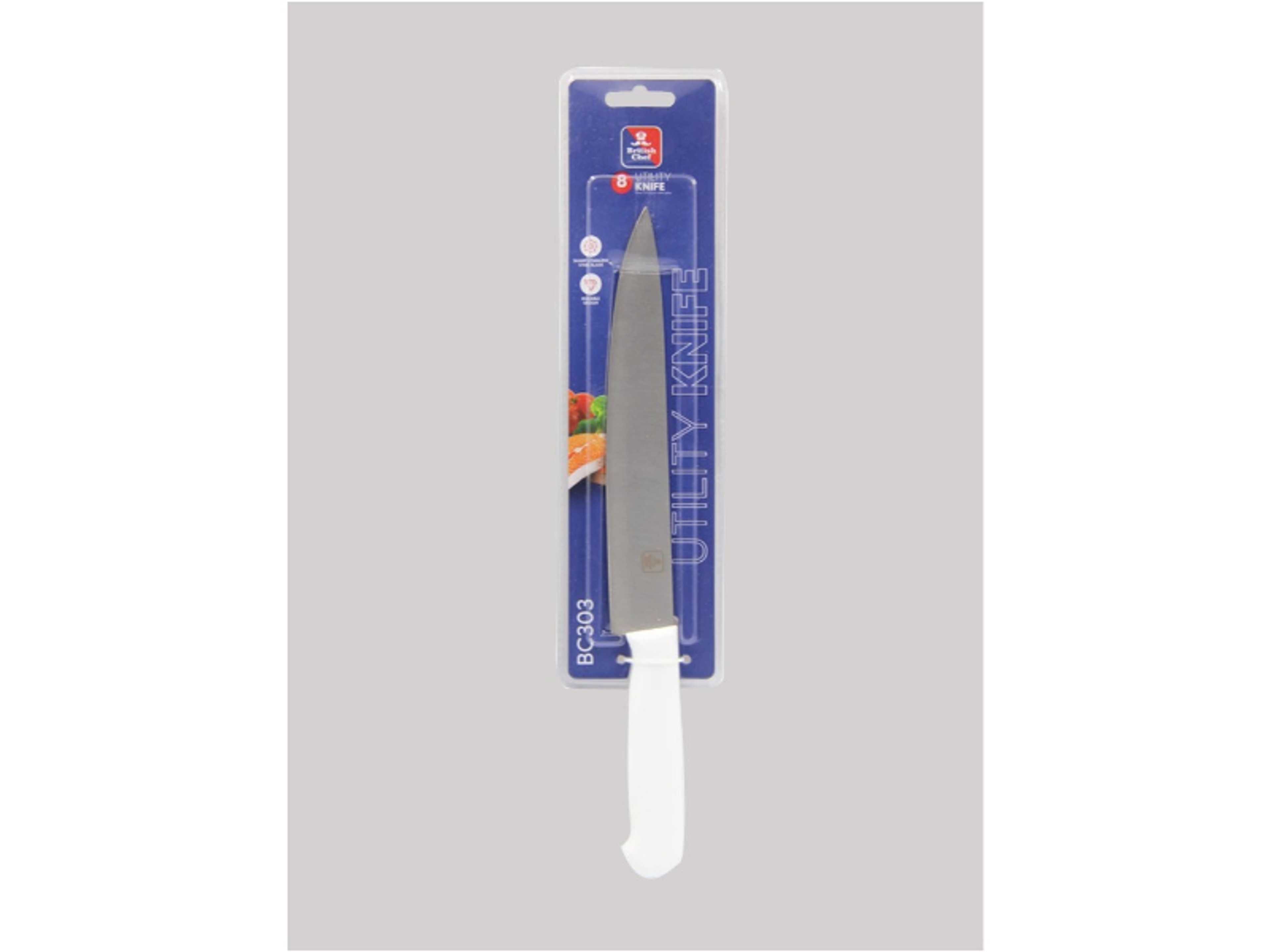 Utility knife with Sharp Stainless steel Blade Durable design Your multifunctional companion for effortless Slicing Dicing Chopping and CarvinG-8 inch - Product Main Image