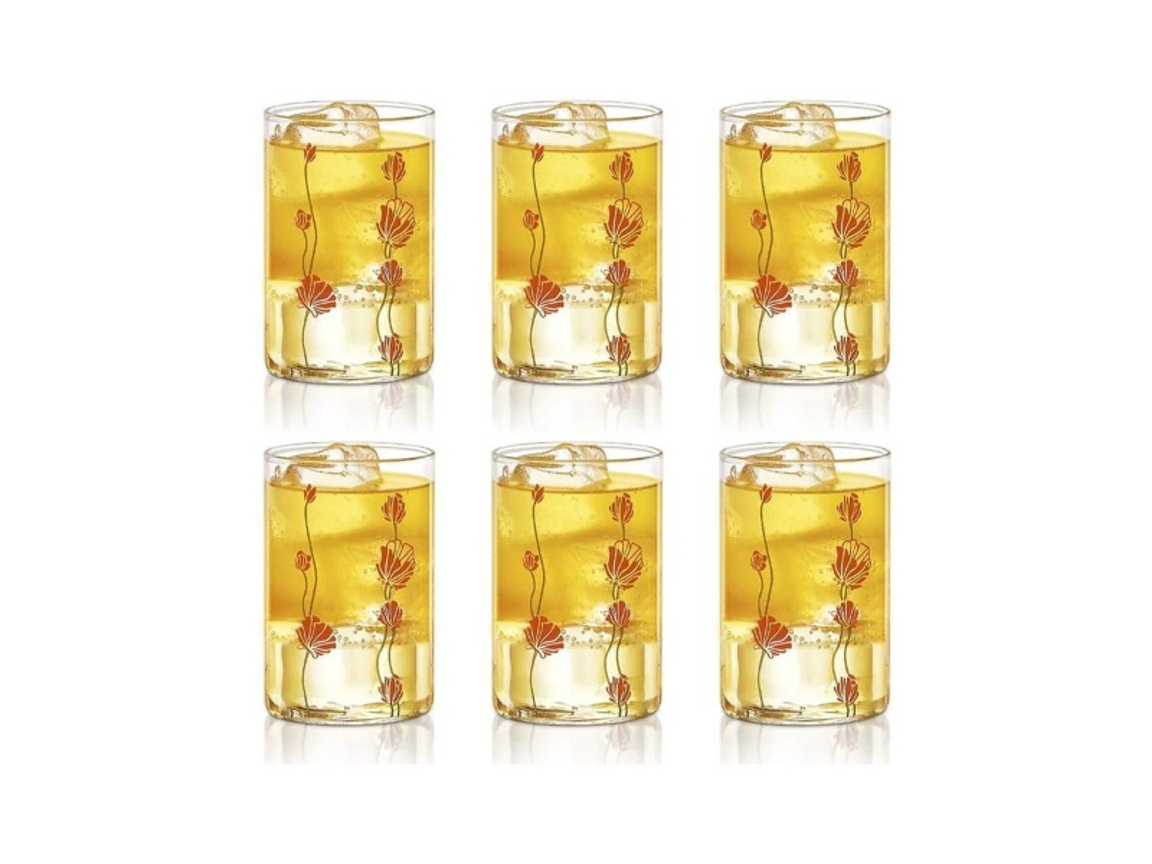 Vision D'signer Glass Set Of 6- Microwavable, Medium White - Product Main Image