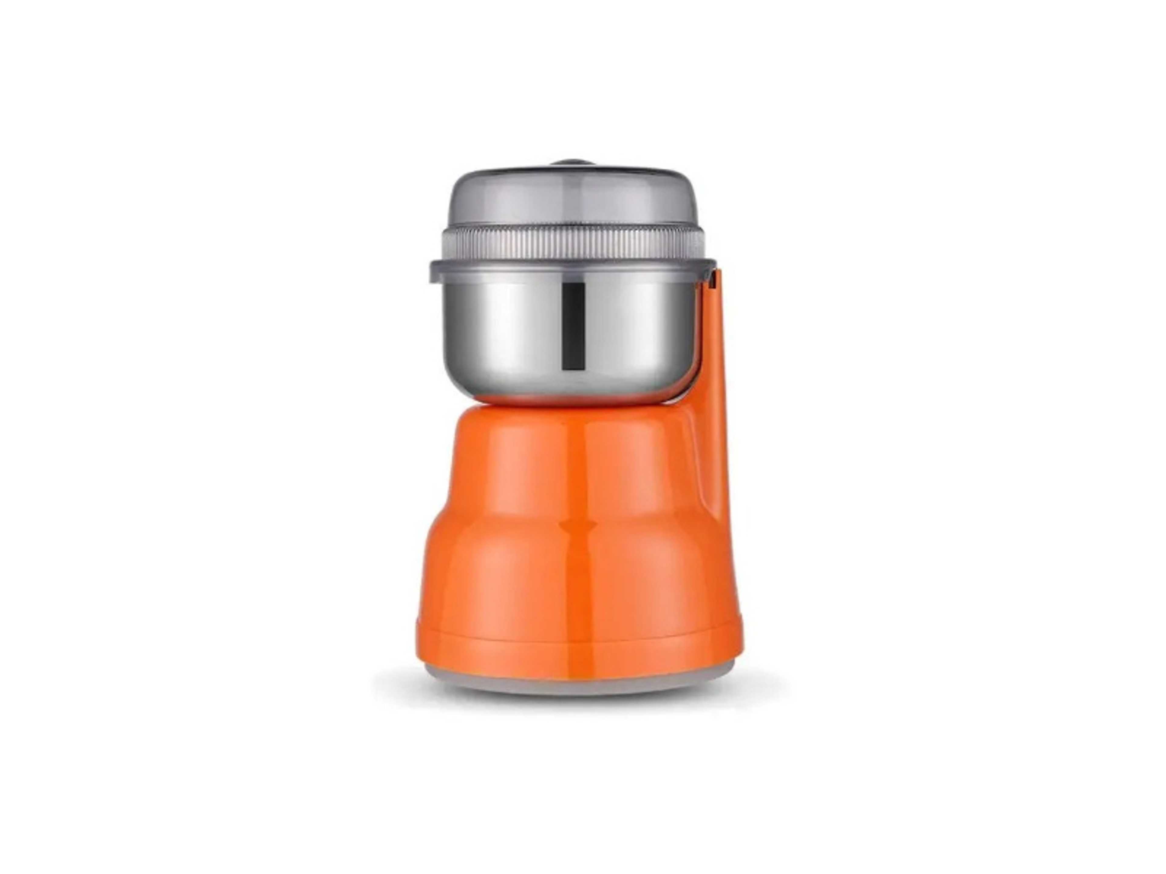PRONEX Coffee and Spice Grinder | 250W Heavy-Duty Motor | Stainless Steel Blade | Overheat Protection | Multifunctional Grinder for Coffee Beans, Spices, Nuts, and Dried Fruits, Orange - Product Main Image