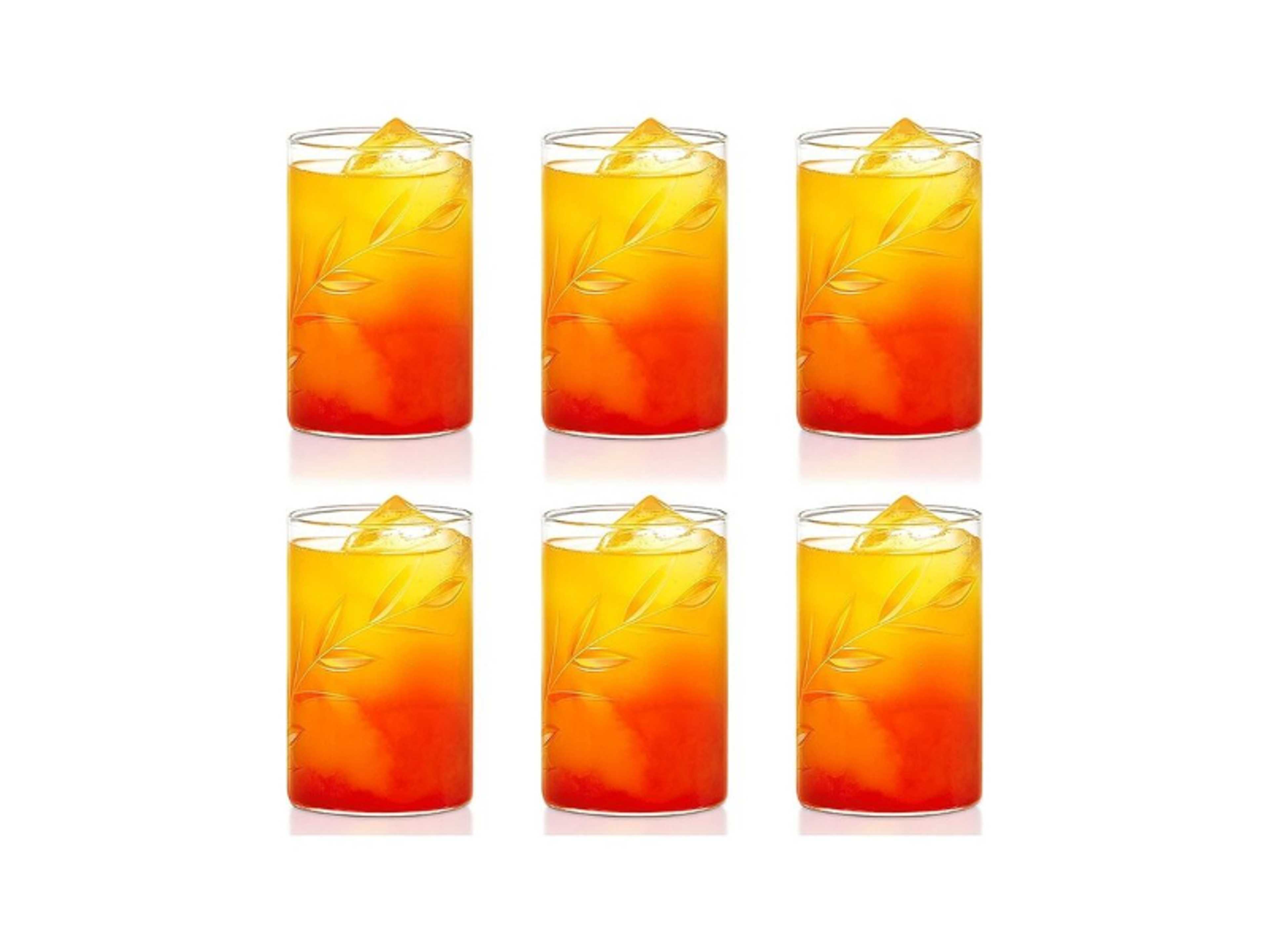 Vision Creeper Glass Set Of 6- Microwavable, Large White - Product Main Image