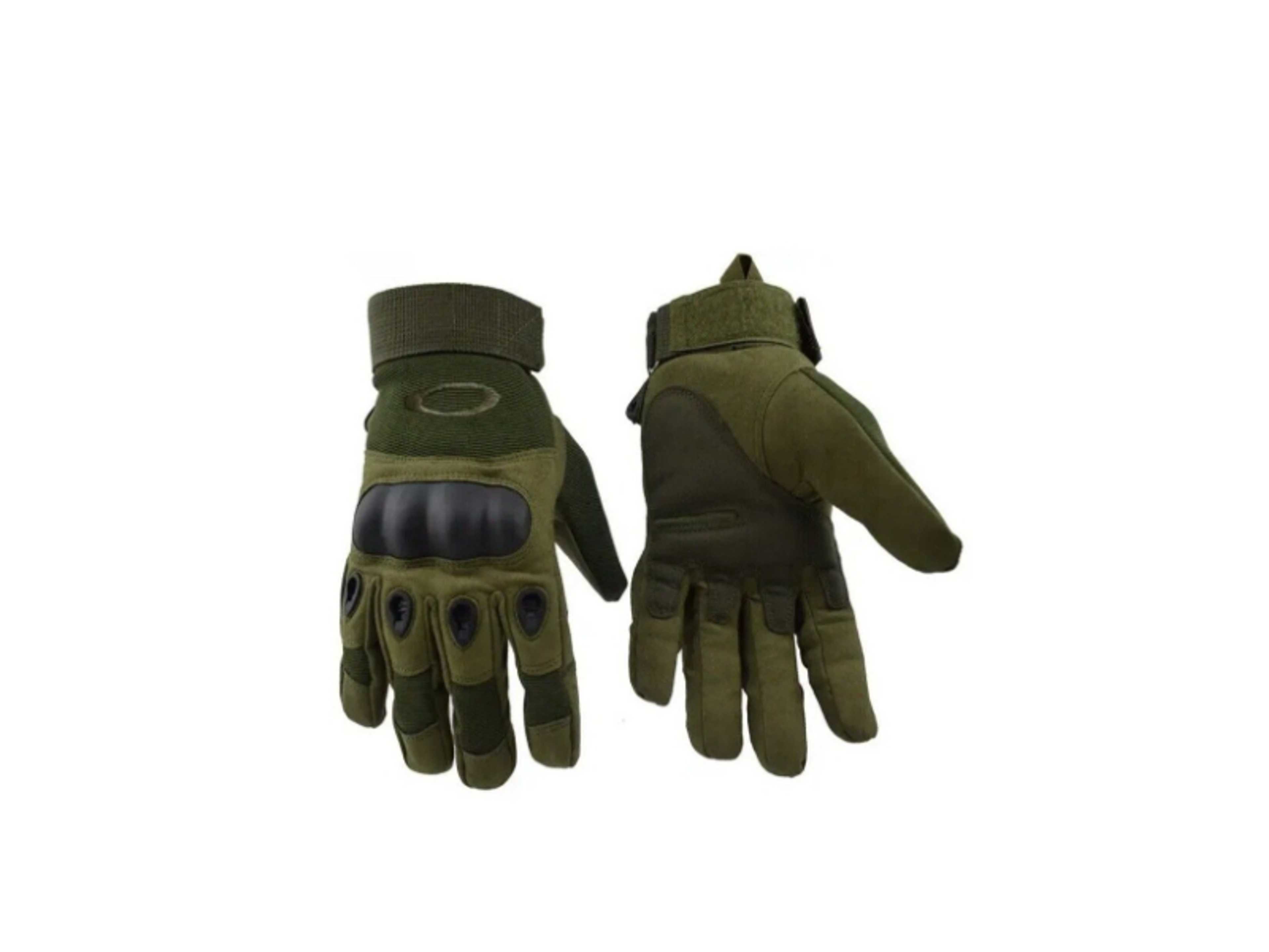 Motorcycle and Cycle Gloves, Full Finger Touchscreen For Riding Hiking Climbing Training (Size-L) Color-Green - Product Main Image