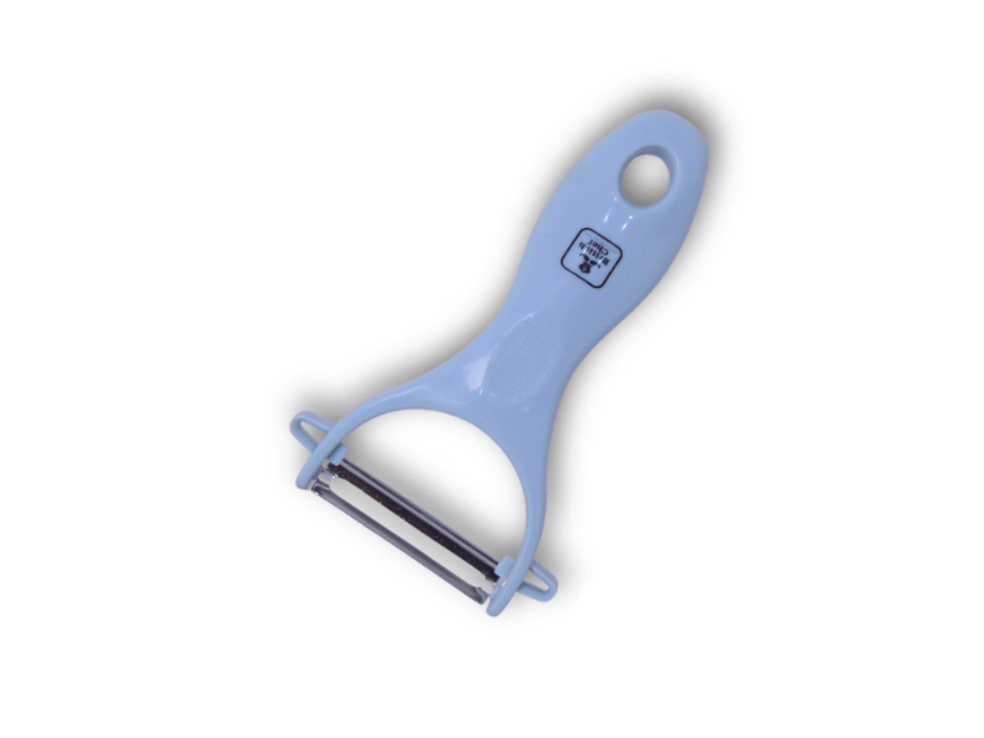 Fruit Peeler with Stainless Steel Blade, Kitchen Vegetable Peeler, Cabbage Grater, Multifunctional Vegetable Cutter, Ergonomic Light Blue Handle - Product Main Image