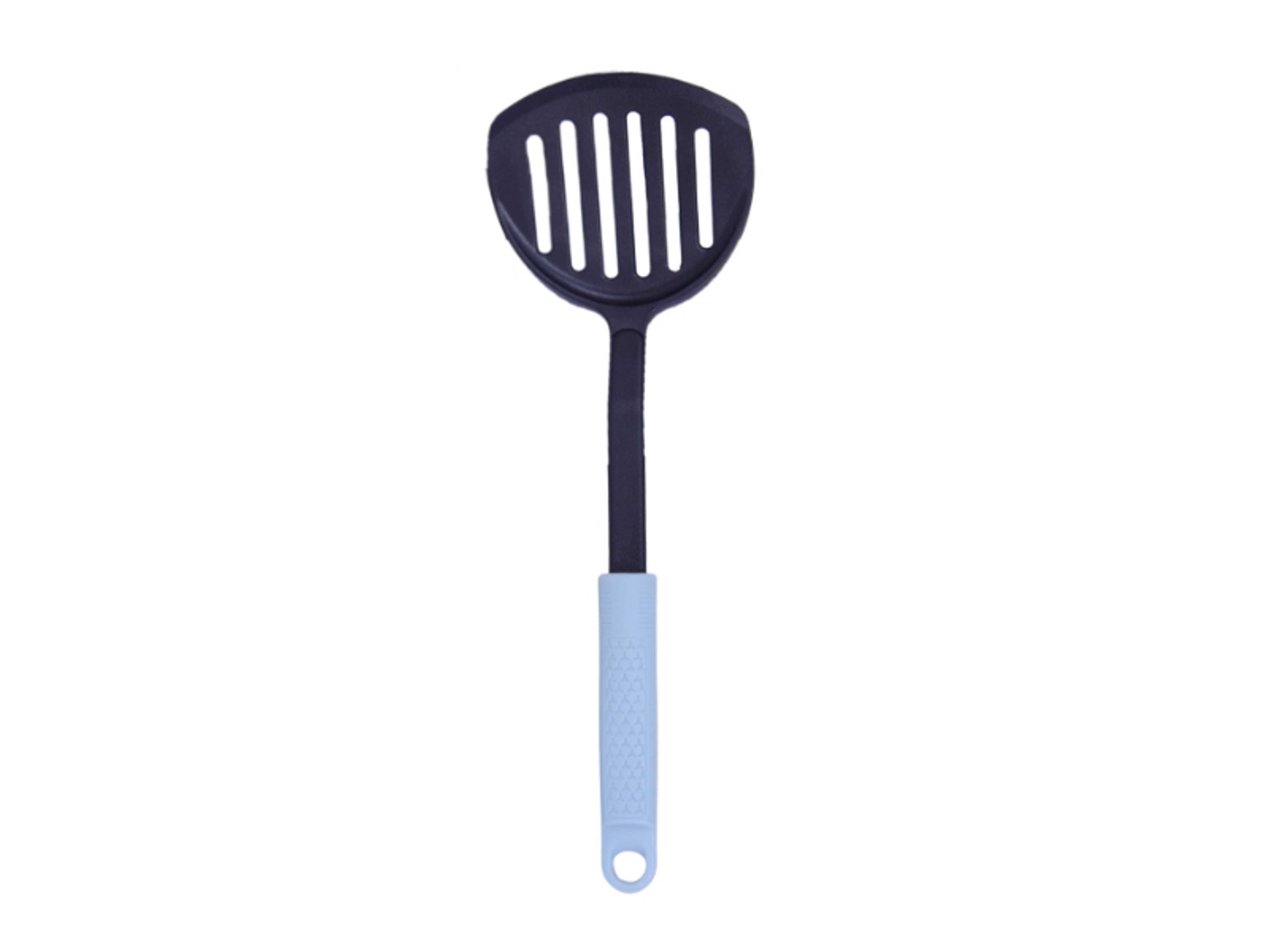 Nylon Turner Kitchen Cooking Utensil Made of Heat Resistant Nylon Ideal for Easy Food Preparation or Serving-Black & Light Grey BC331 - Product Main Image