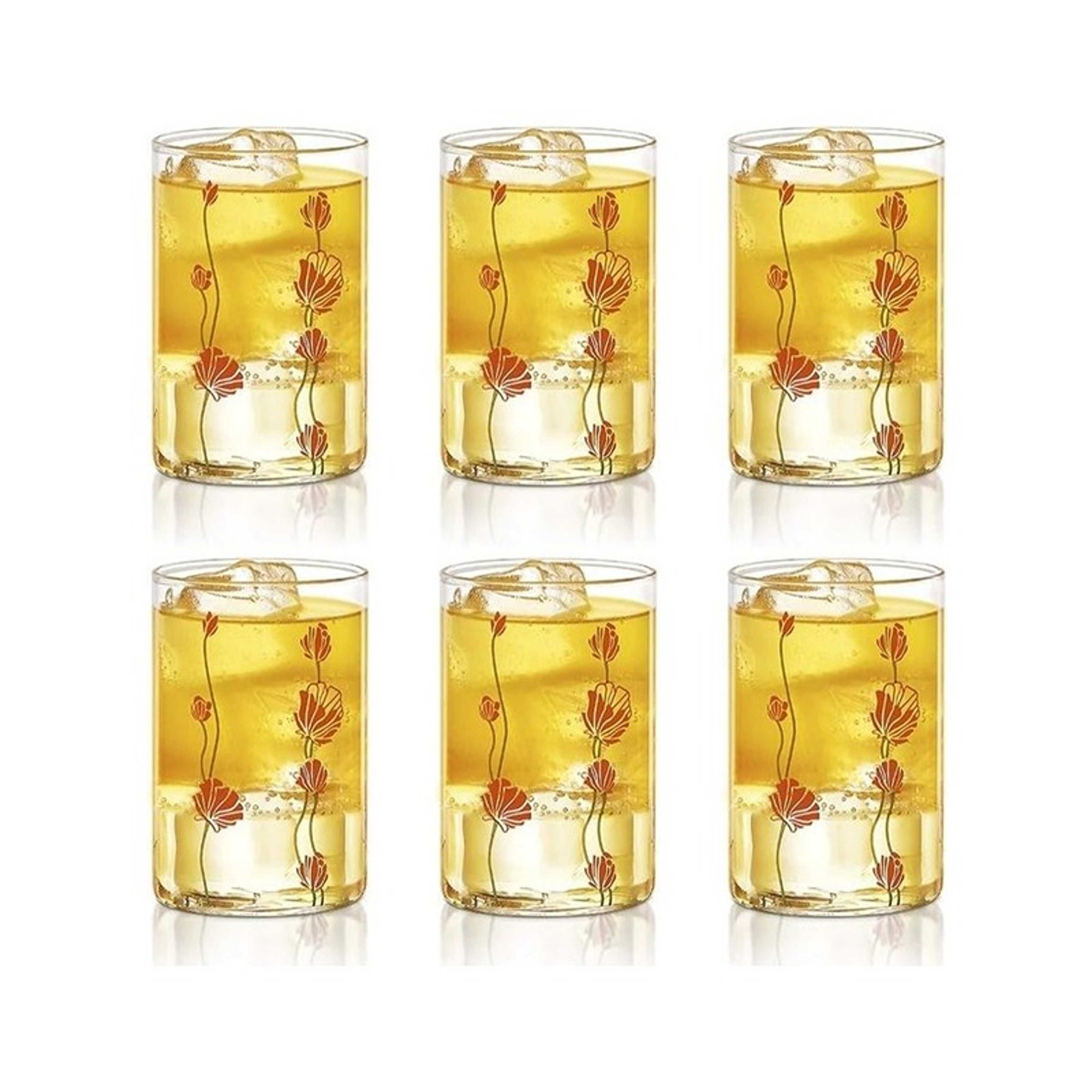 Vision D'signer Glass Set Of 6- Microwavable, Medium White - Product Main Image