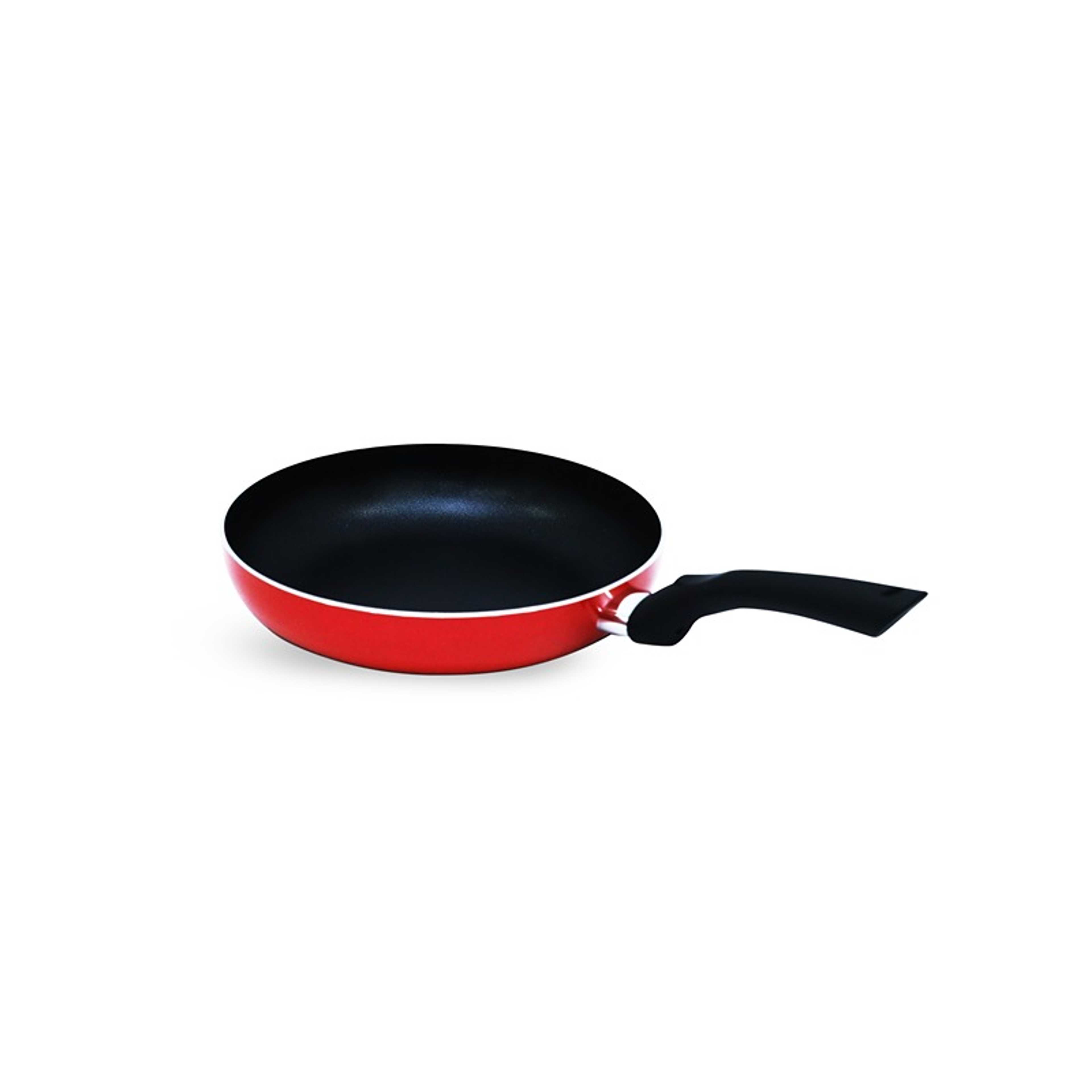 Nonstick Frypan with Induction bottom, 3mm Thick & Various Size-Red Black - Product Main Image