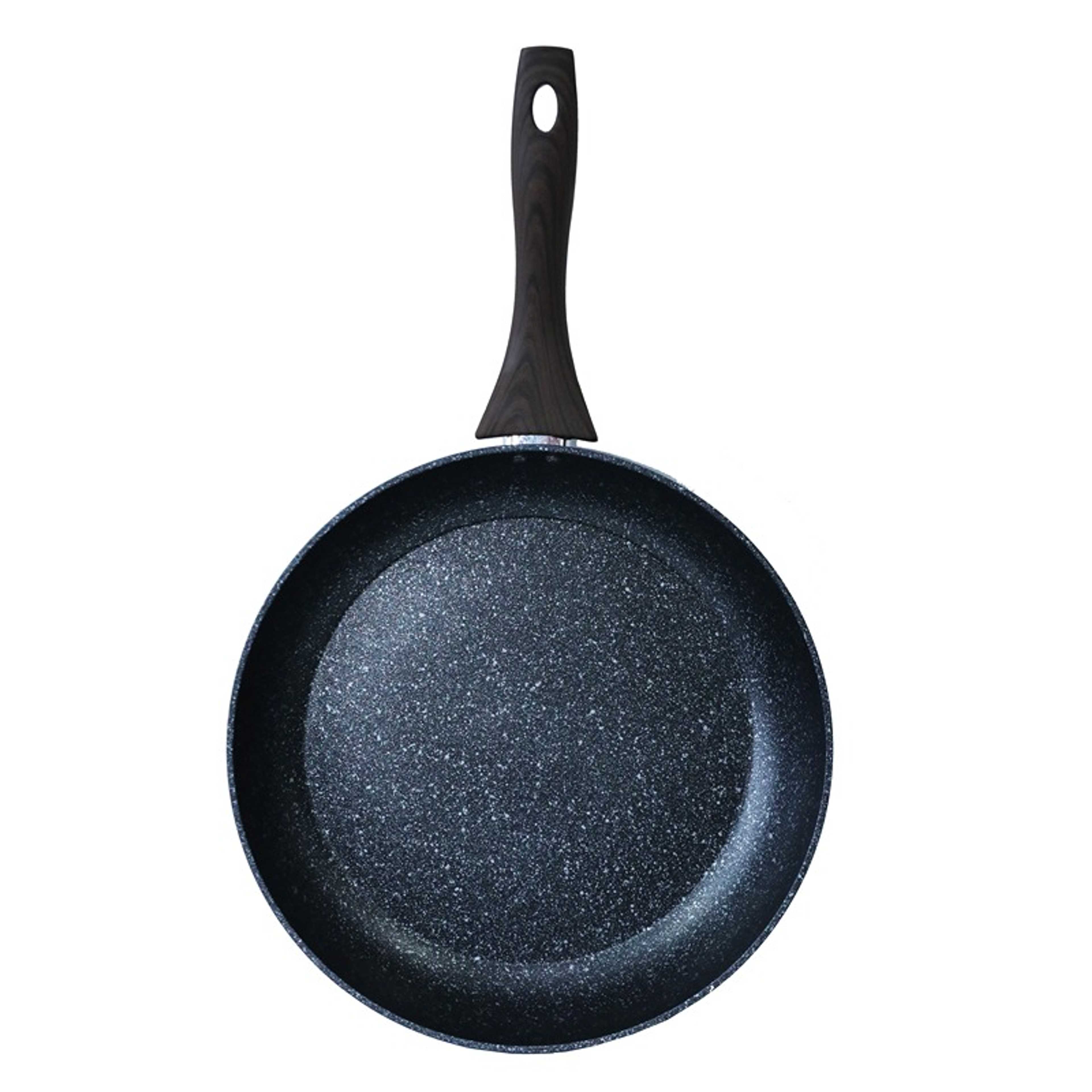 Marble Coated Frypan with 5-Layer Nonstick Coating - Forged Construction & Various Sizes - Product Main Image