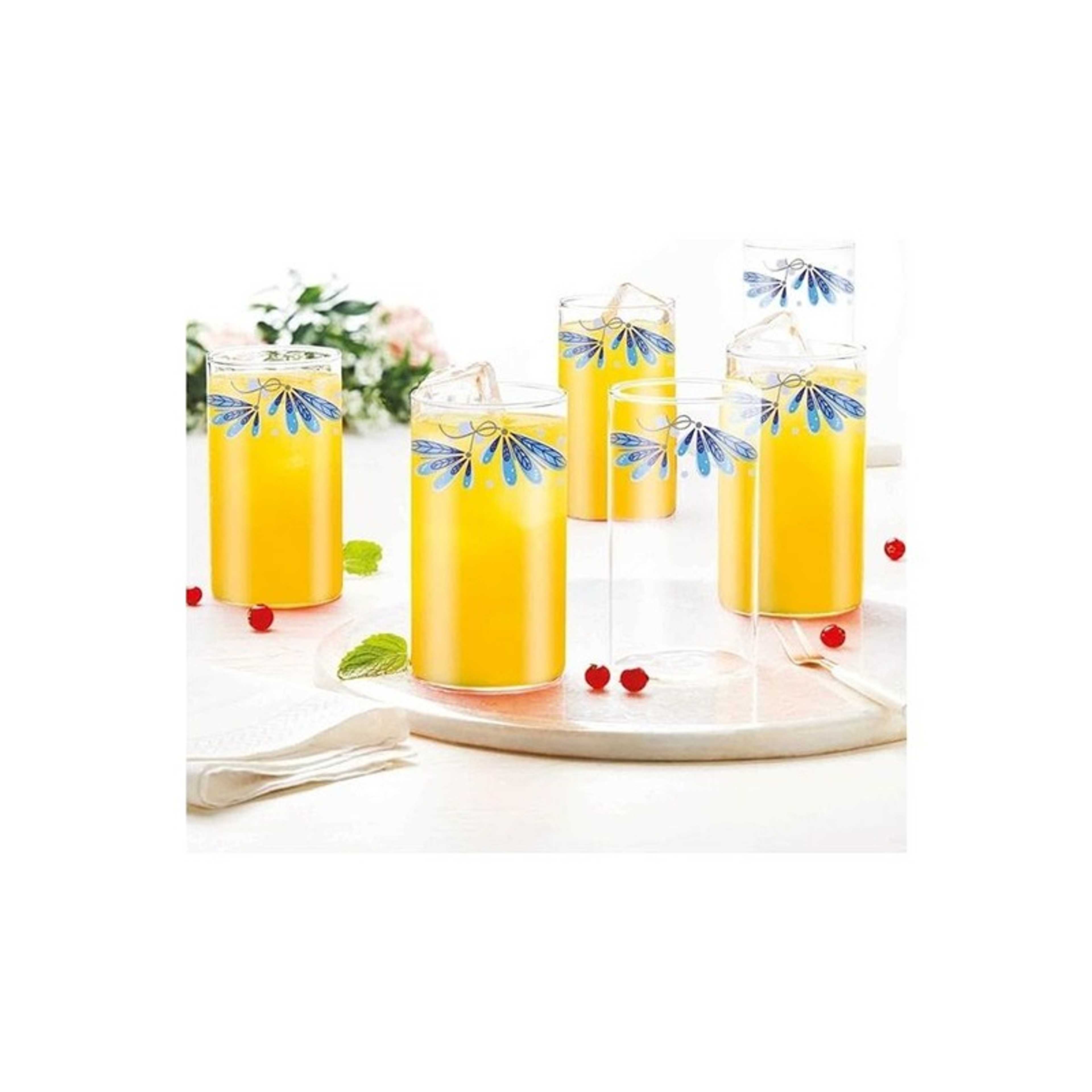 Vision Twilight Glasses, Borosilicate Glasses, Medium, Heat Resistant And Lightweight Glasses For Water, Juice, Lassis, Shakes Transparent 295.0ml - Product Main Image