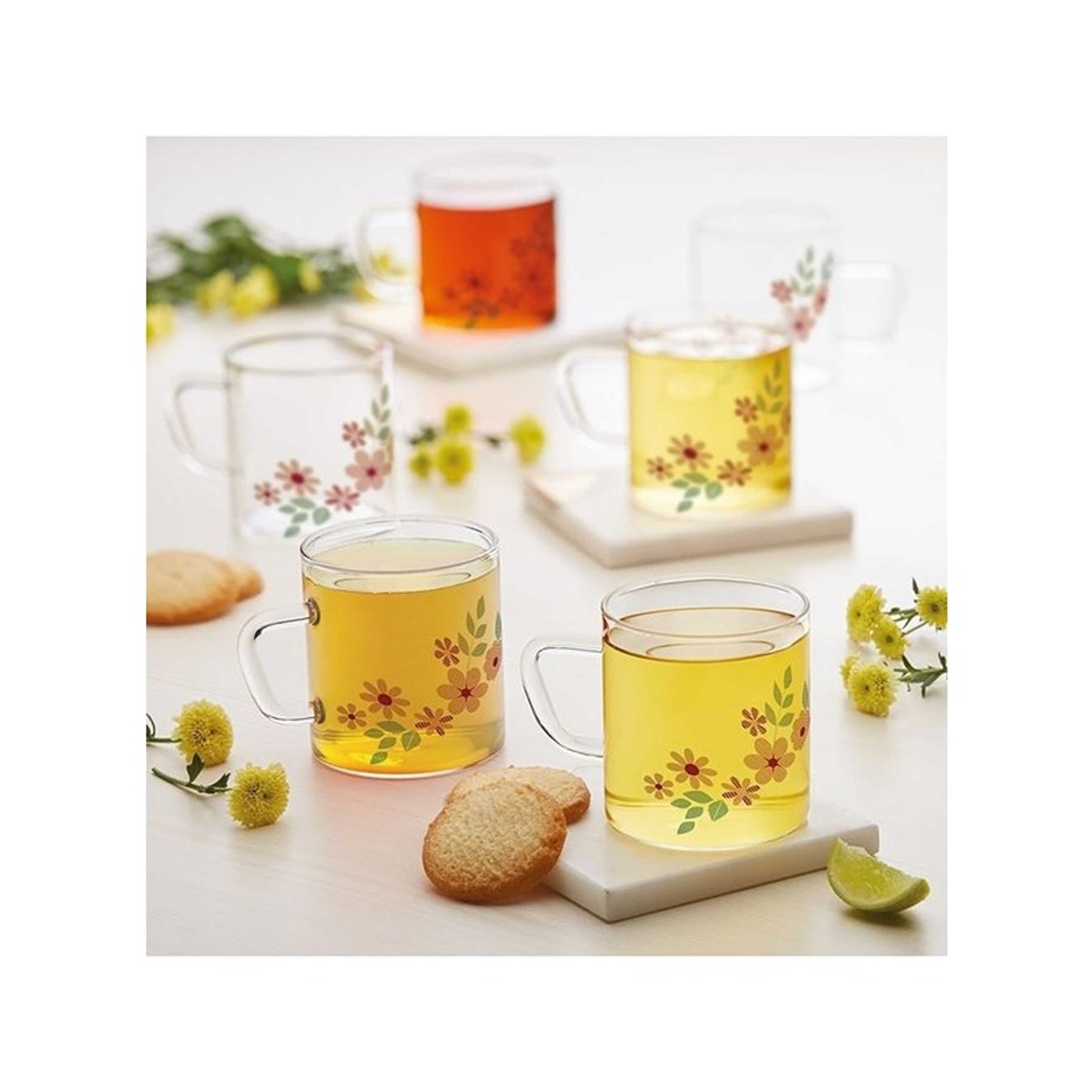 Classic Ayana Mug, Borosilicate Glass, Scratch Resistant, Microwave Safe, Lightweight, For Chai, Green Tea, Milk, Coffee, Cold Coffee Transparent - Product Main Image