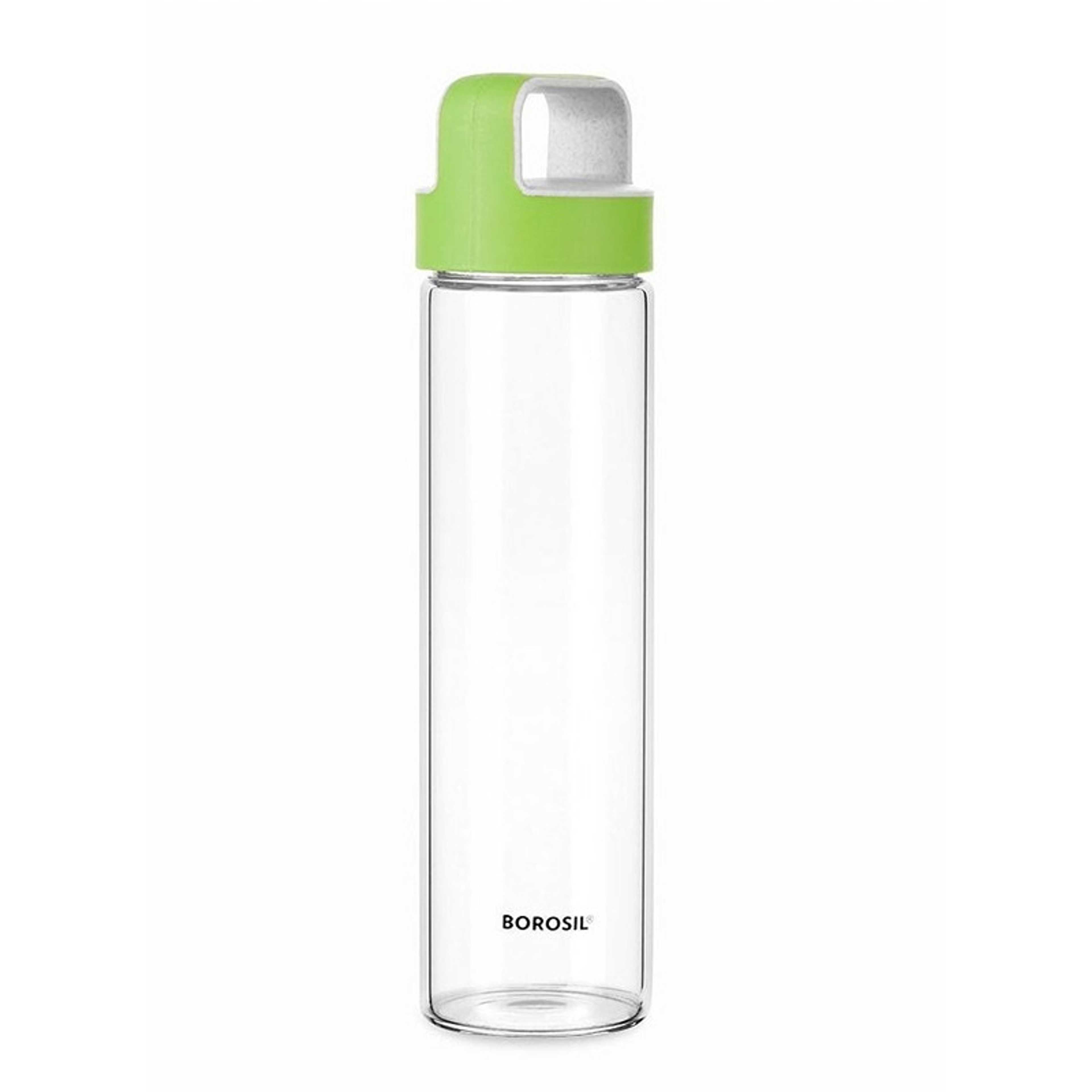 Crysto Glass Bottle w Green Lid - Product Main Image