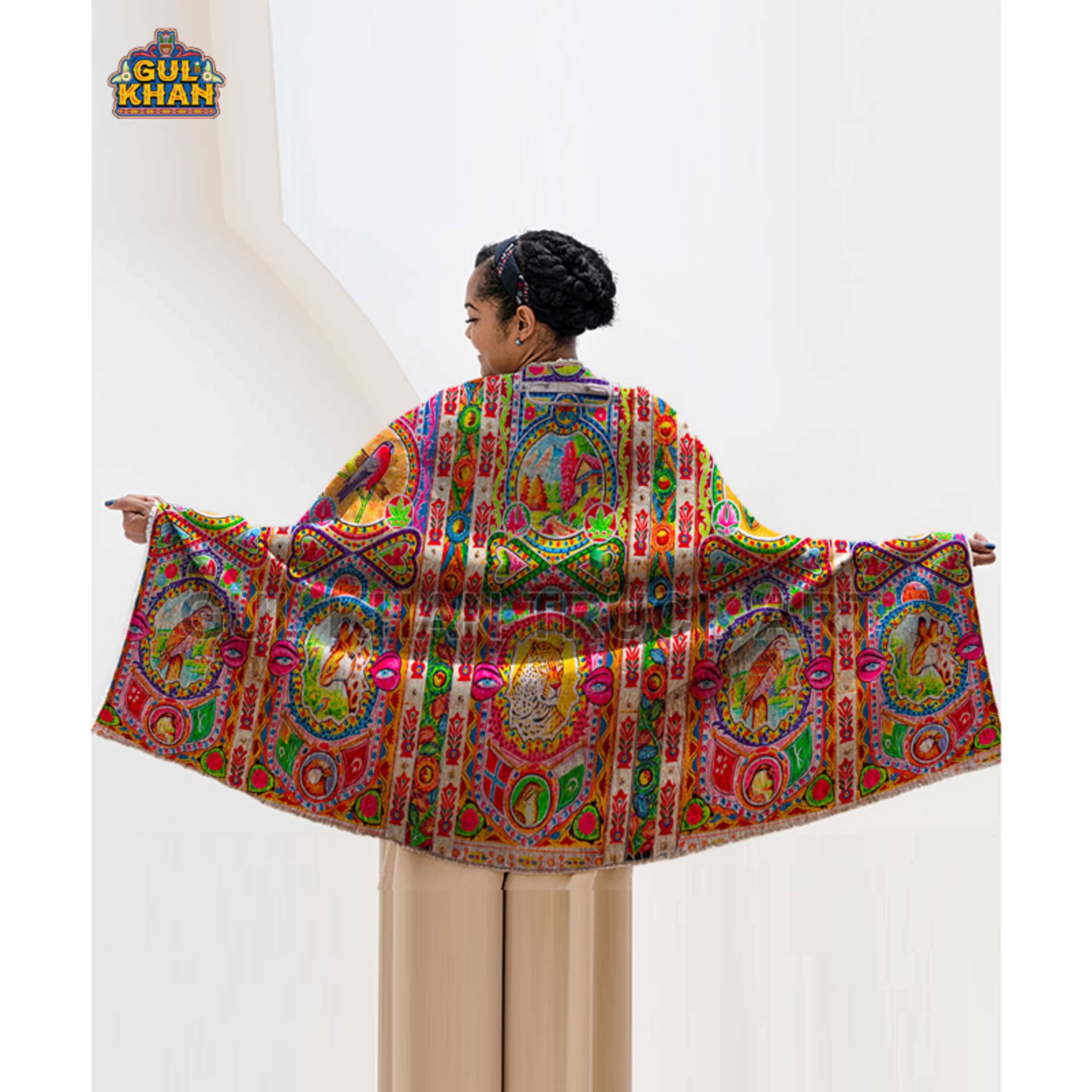 Traditional Truck Art Shawls - Product Main Image