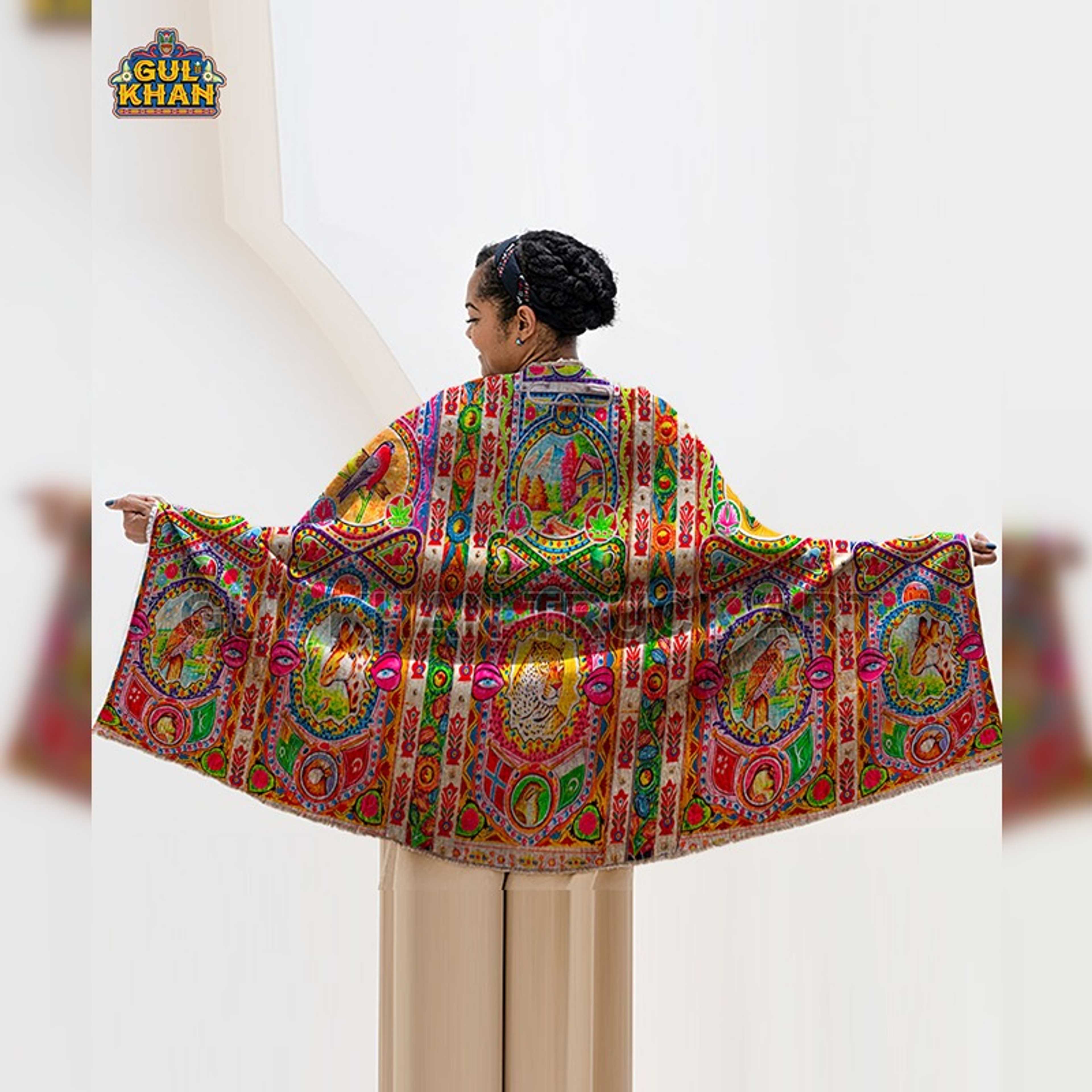 Traditional Truck Art Shawls - Product Main Image