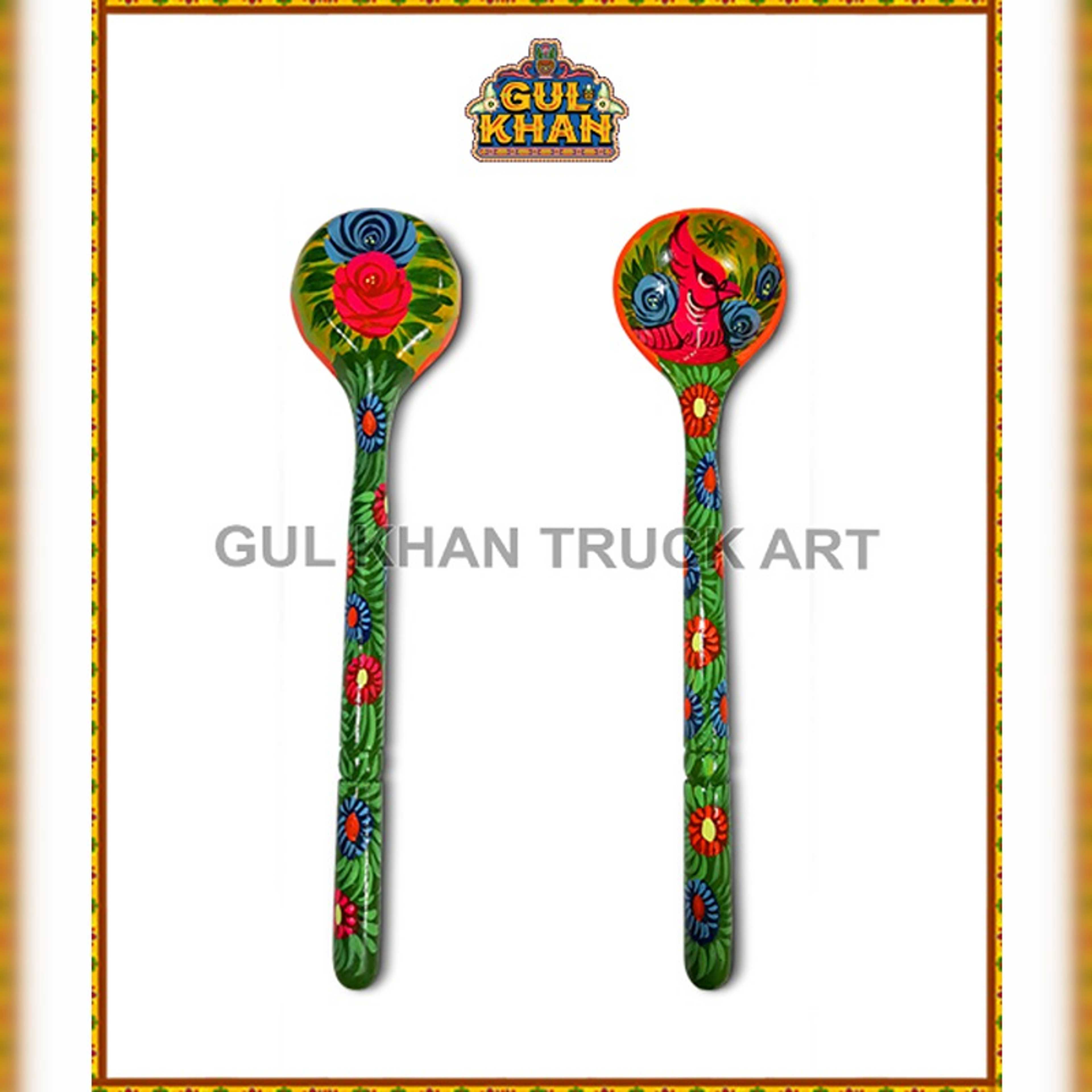 Handpainted Wooden Spoon 1111 - Product Main Image