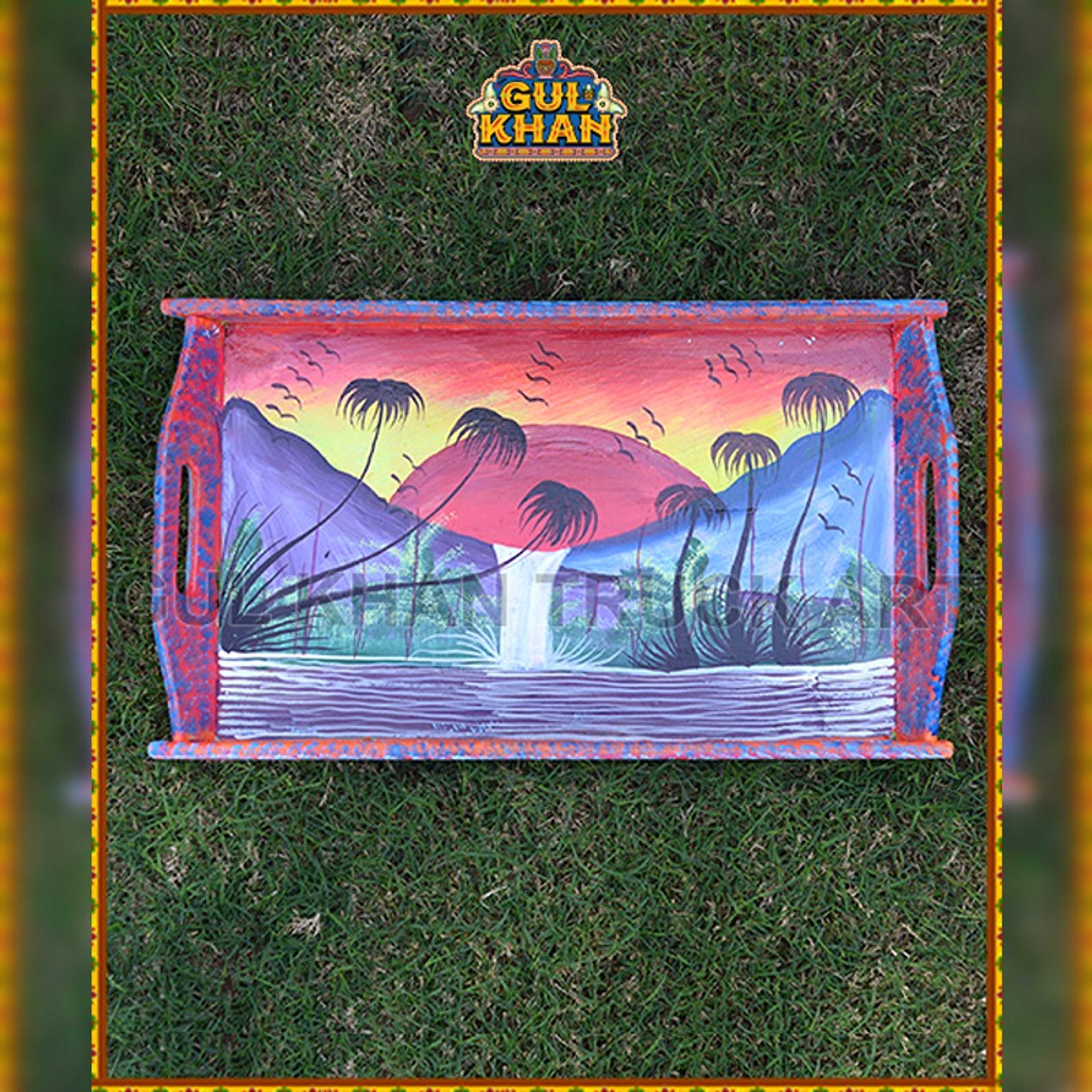 Tray  (Wooden Hand Painted) Design 0018 - Product Main Image