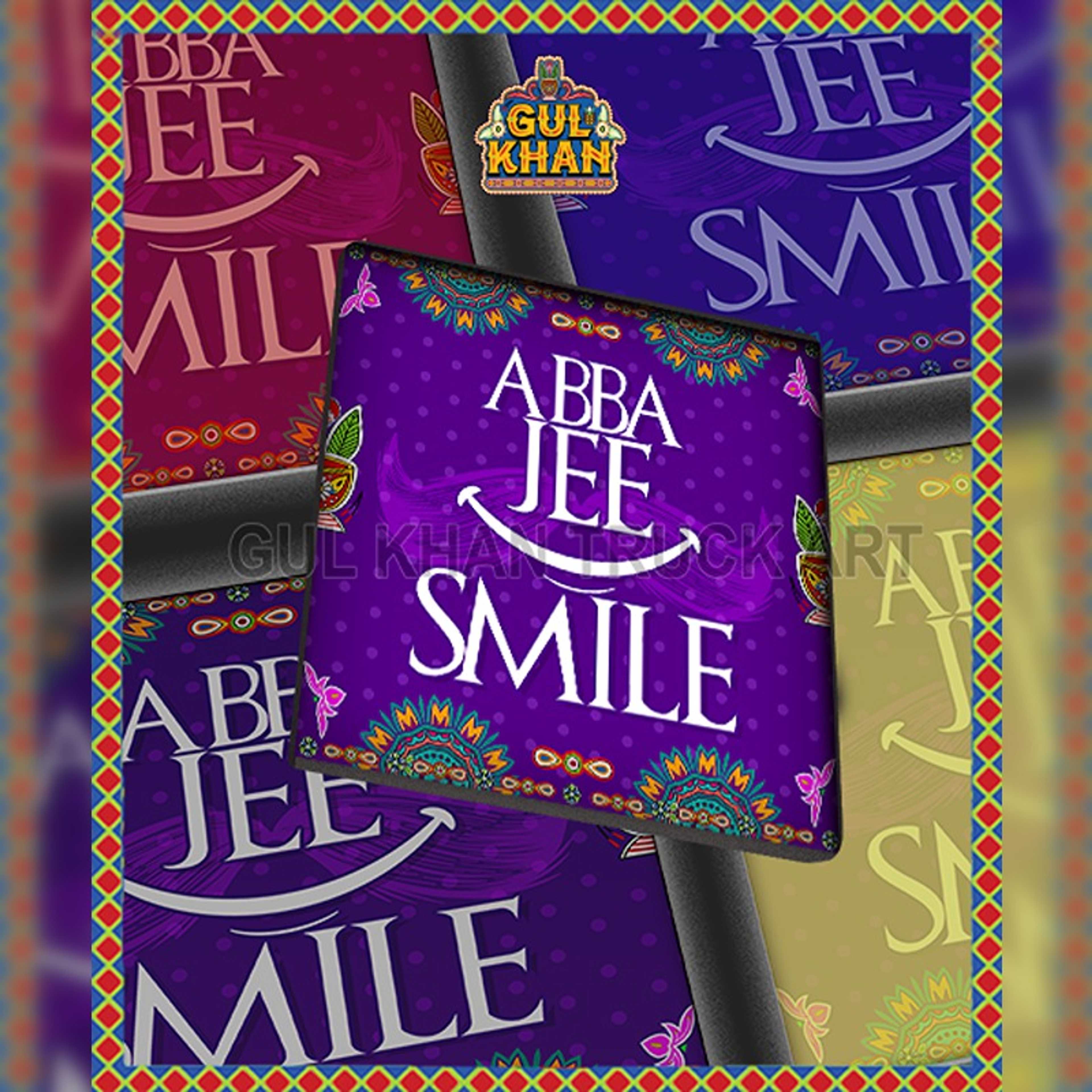 Abba Jee Smile Printed (Father’s Day) Coaster Design - Product Main Image