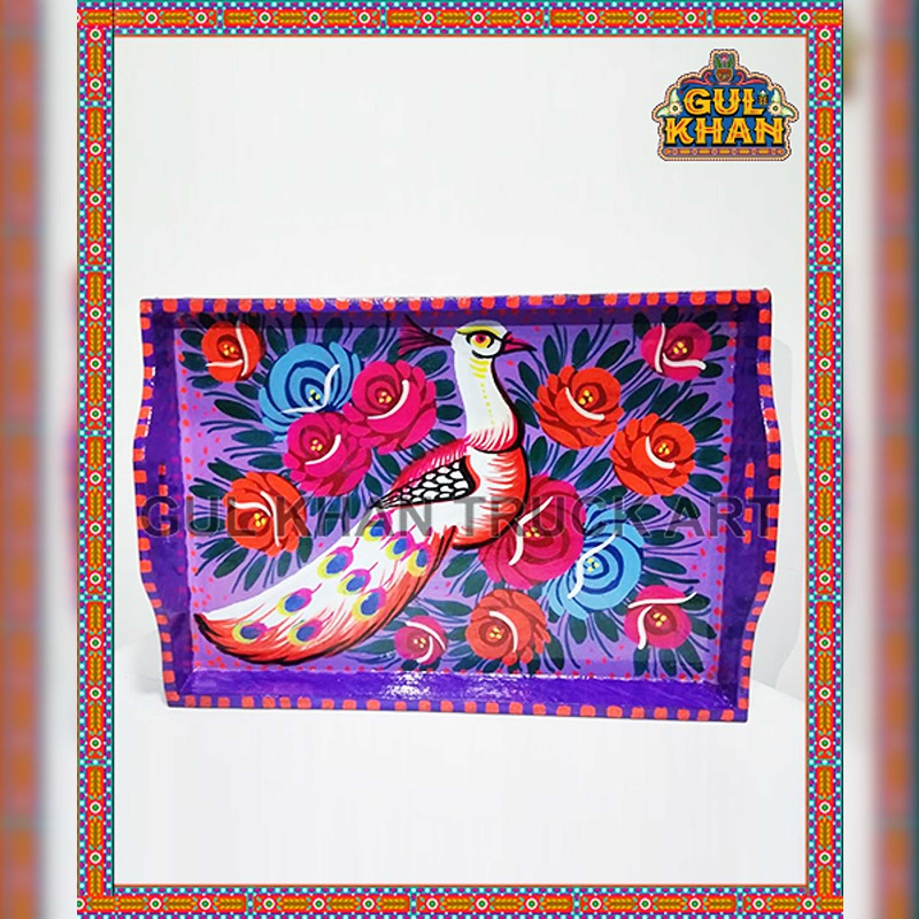 Tray  (Wooden Hand Painted) Design 0036 - Product Main Image