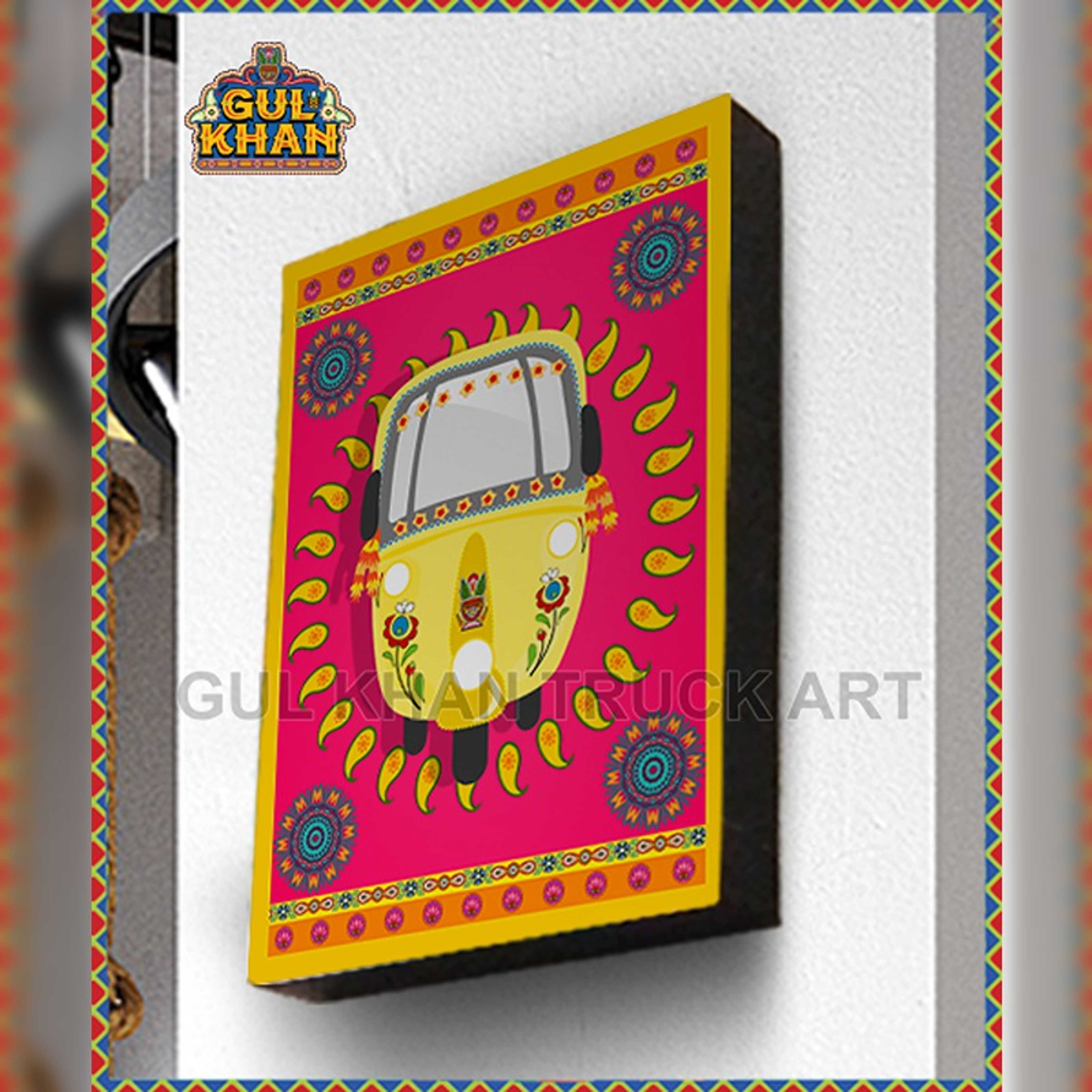 Wall Frame Rickshaw Design - Product Main Image
