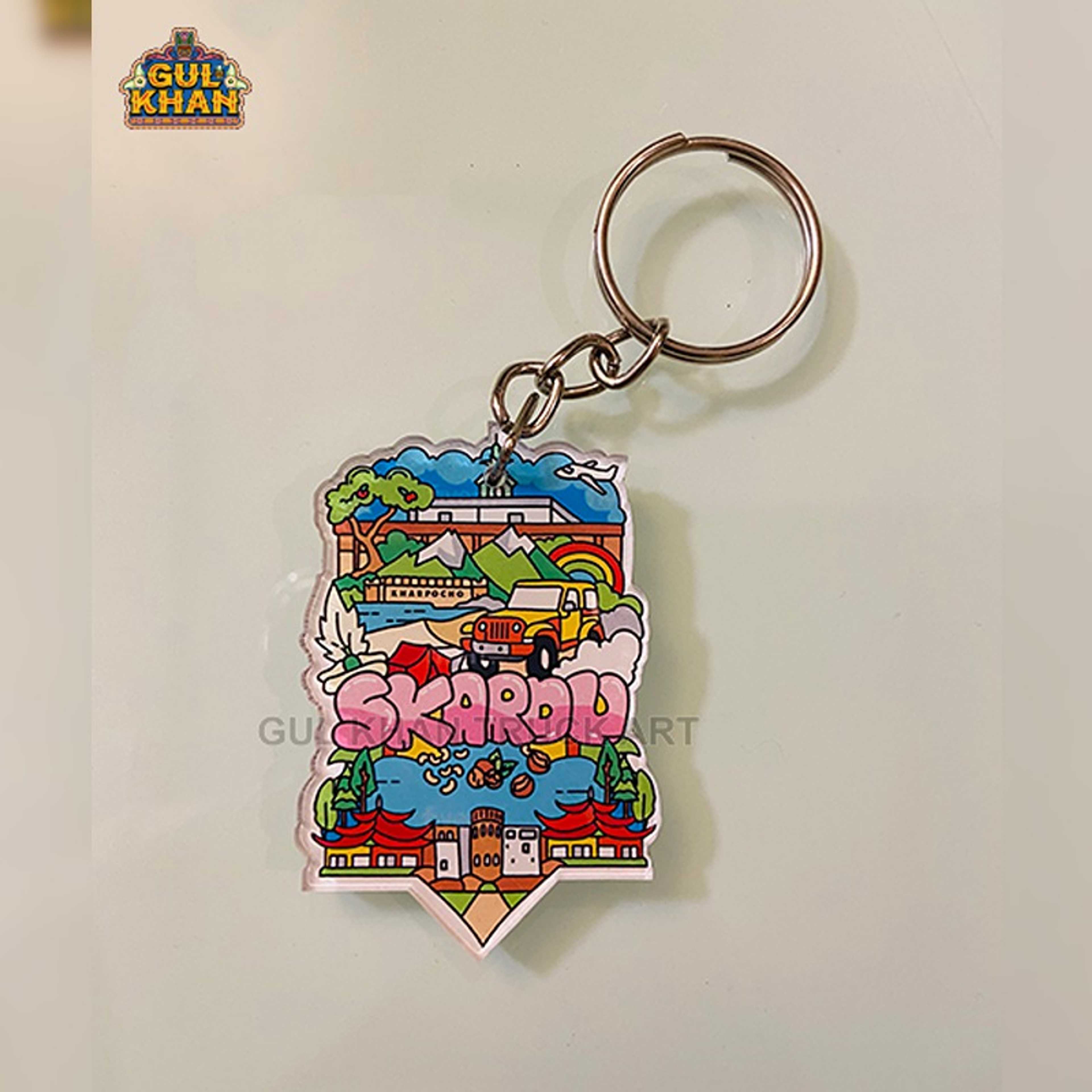 Skardu Premium Acrylic Key Chain - Product Main Image