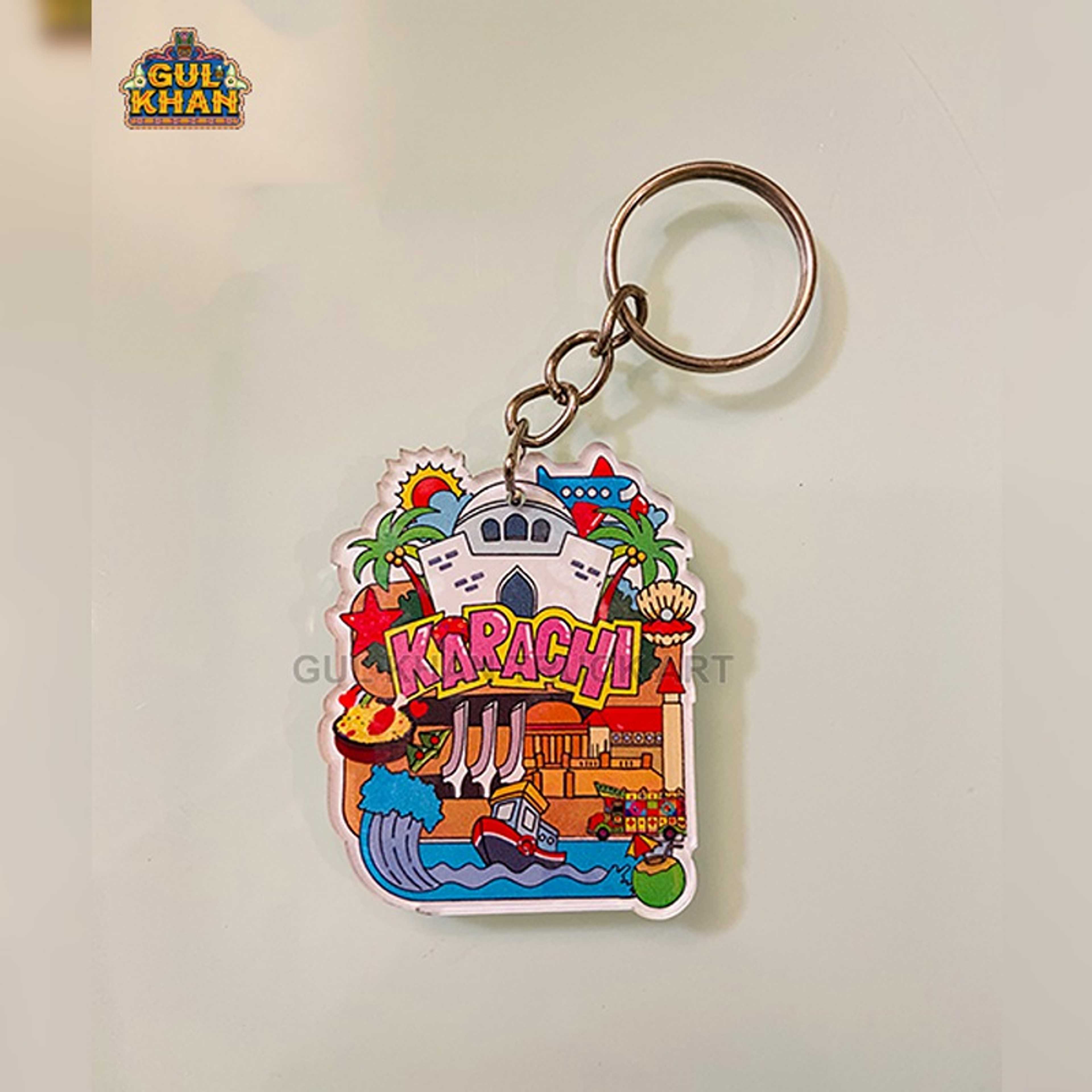 Karachi Premium Acrylic Key Chain - Product Main Image