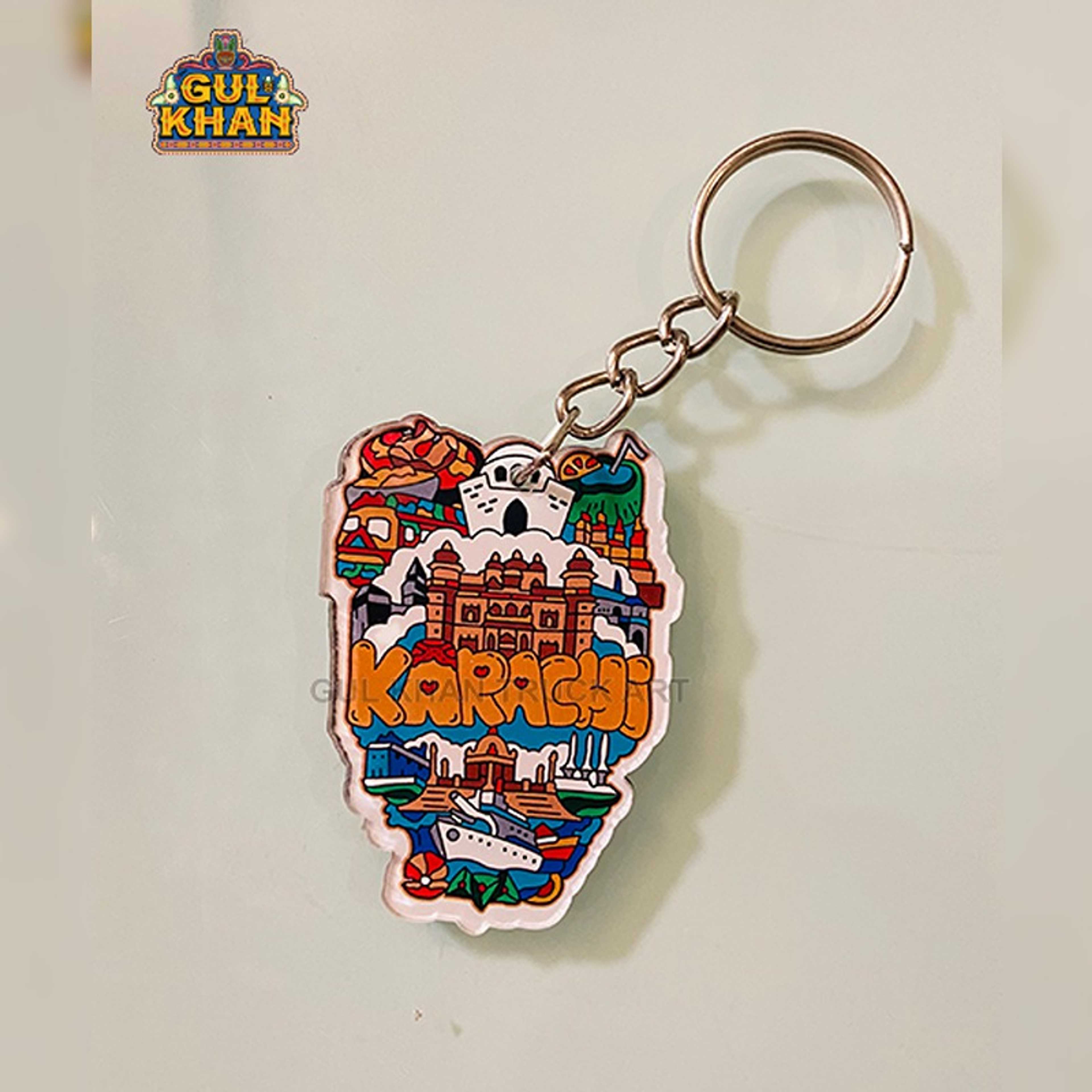 Karachi Premium Acrylic Key Chain 02 - Product Main Image
