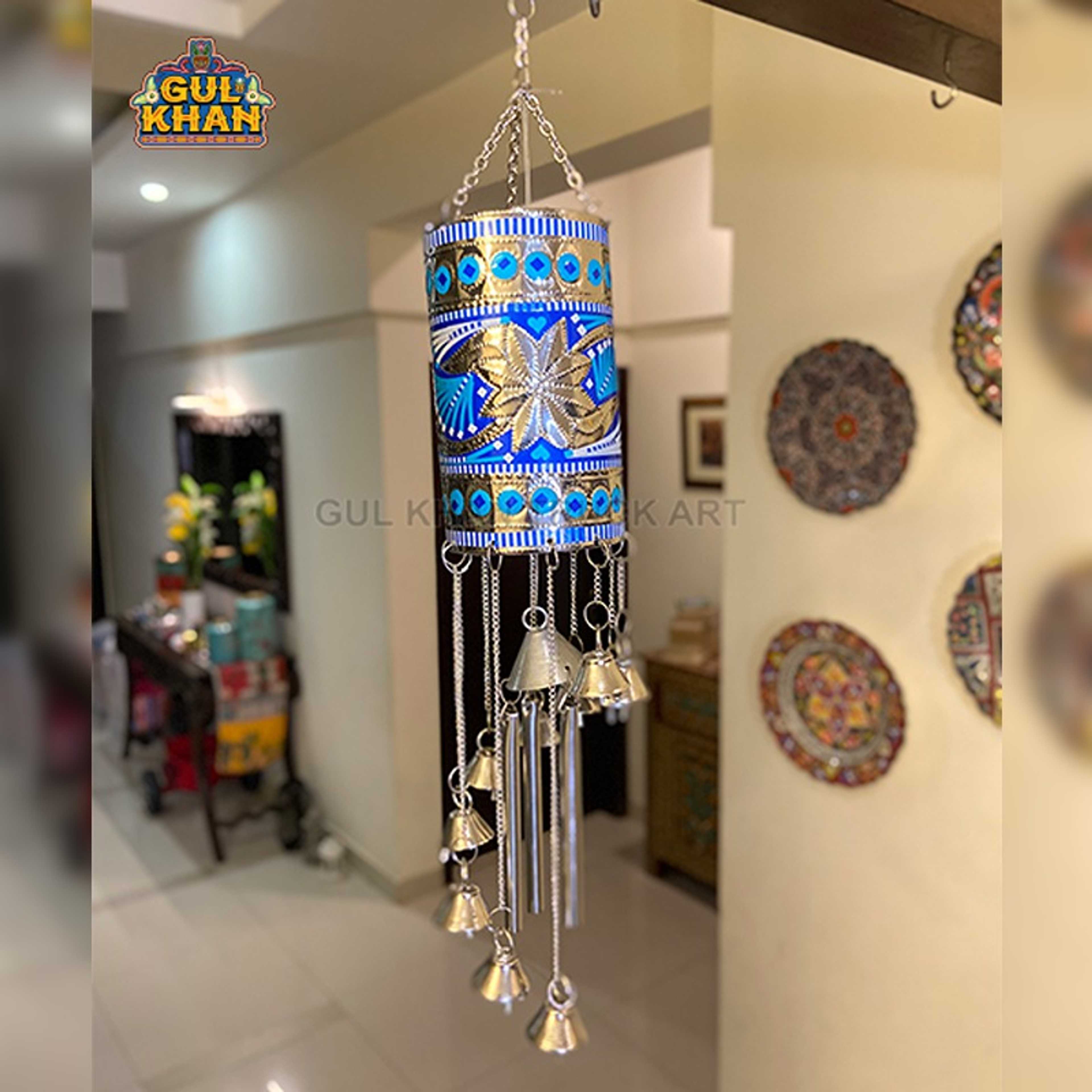 Multani Chamakpatti Wind chime (Blue Pottery) 9945 - Product Main Image