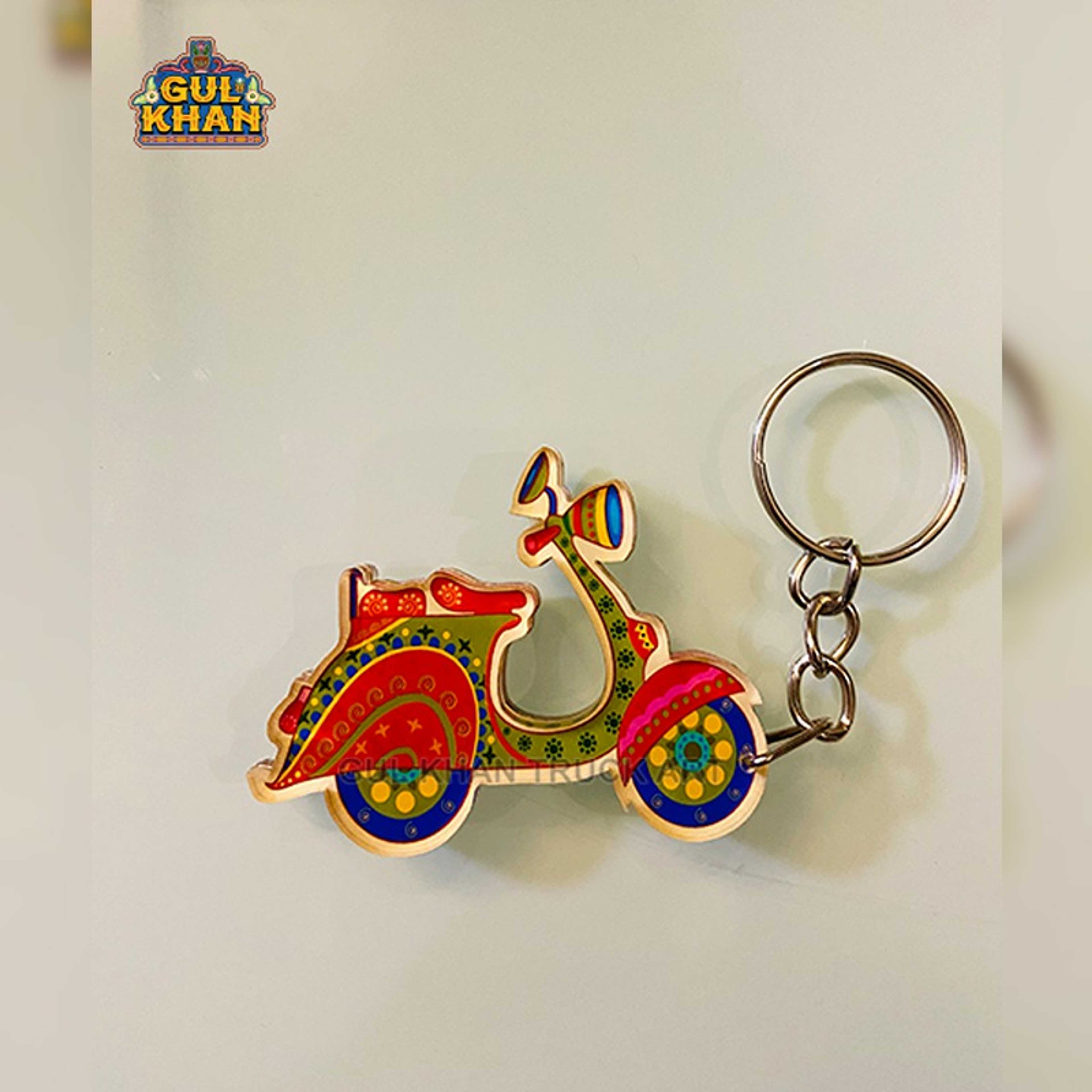 Vespa Premium Acrylic Key Chain (Dual side print) - Product Main Image