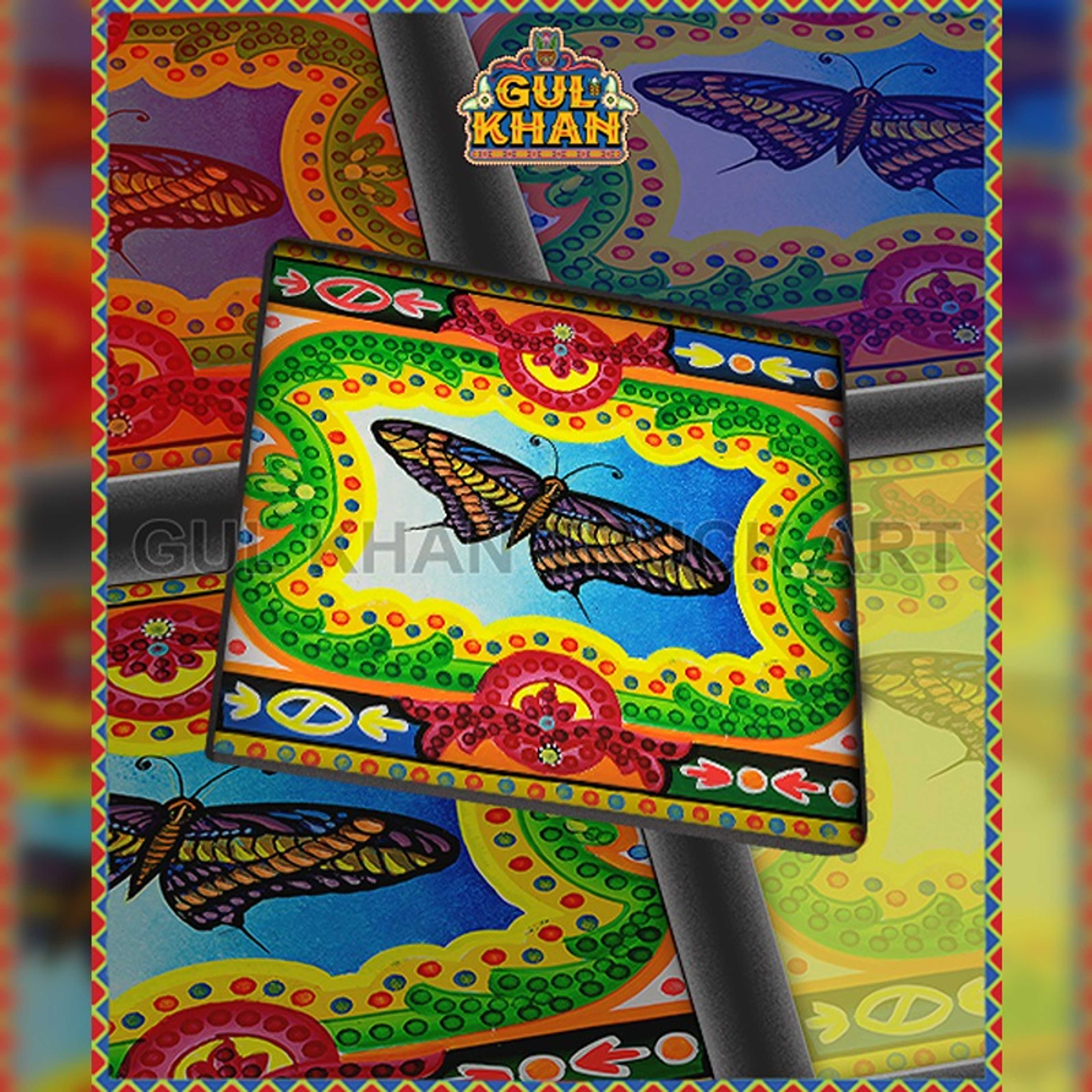 Butterfly Printed Coaster design - Product Main Image
