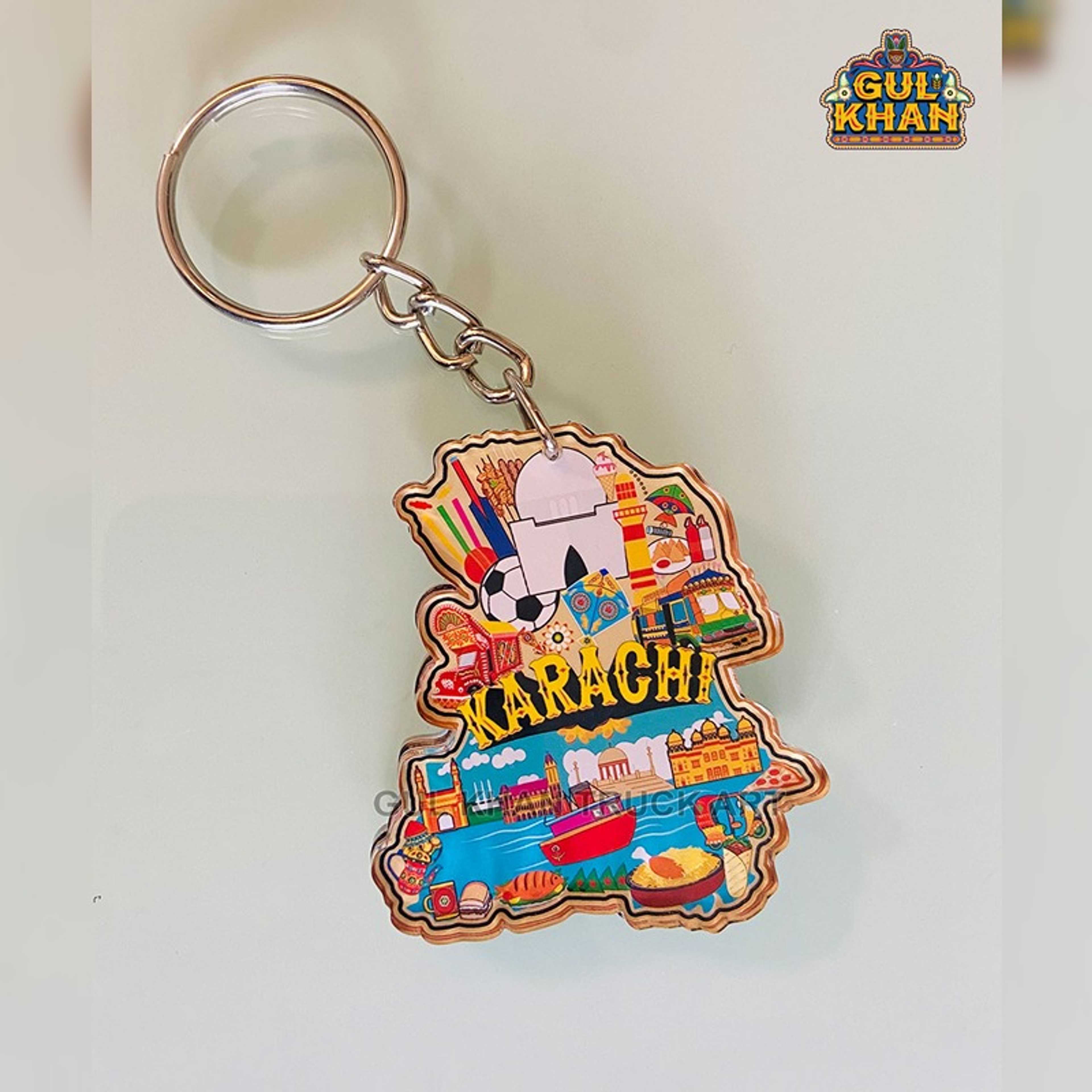 Karachi Key Chain (Dual side print) - Product Main Image