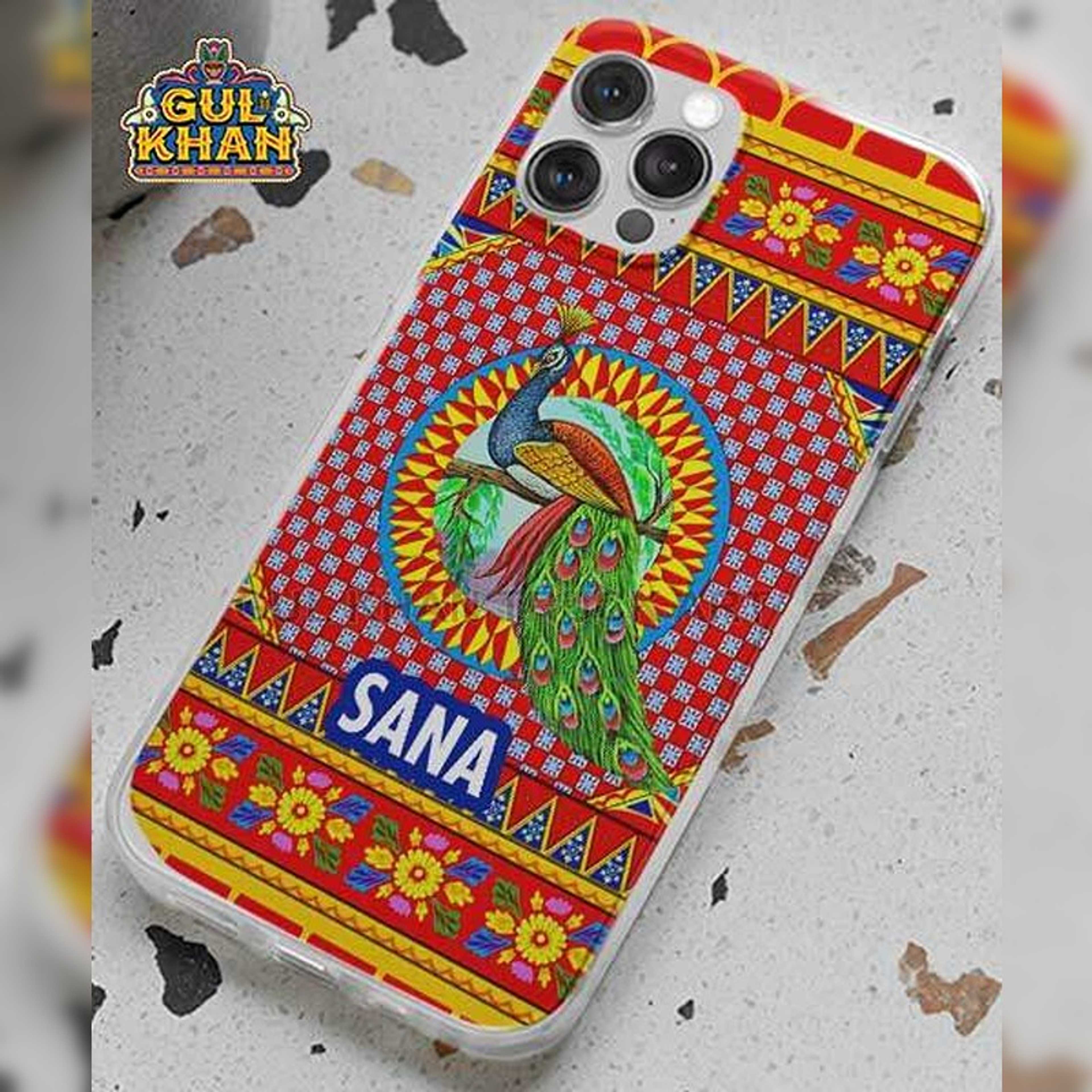 Peacock Printed Truck Art Mobile Cover Design 01 - Product Main Image