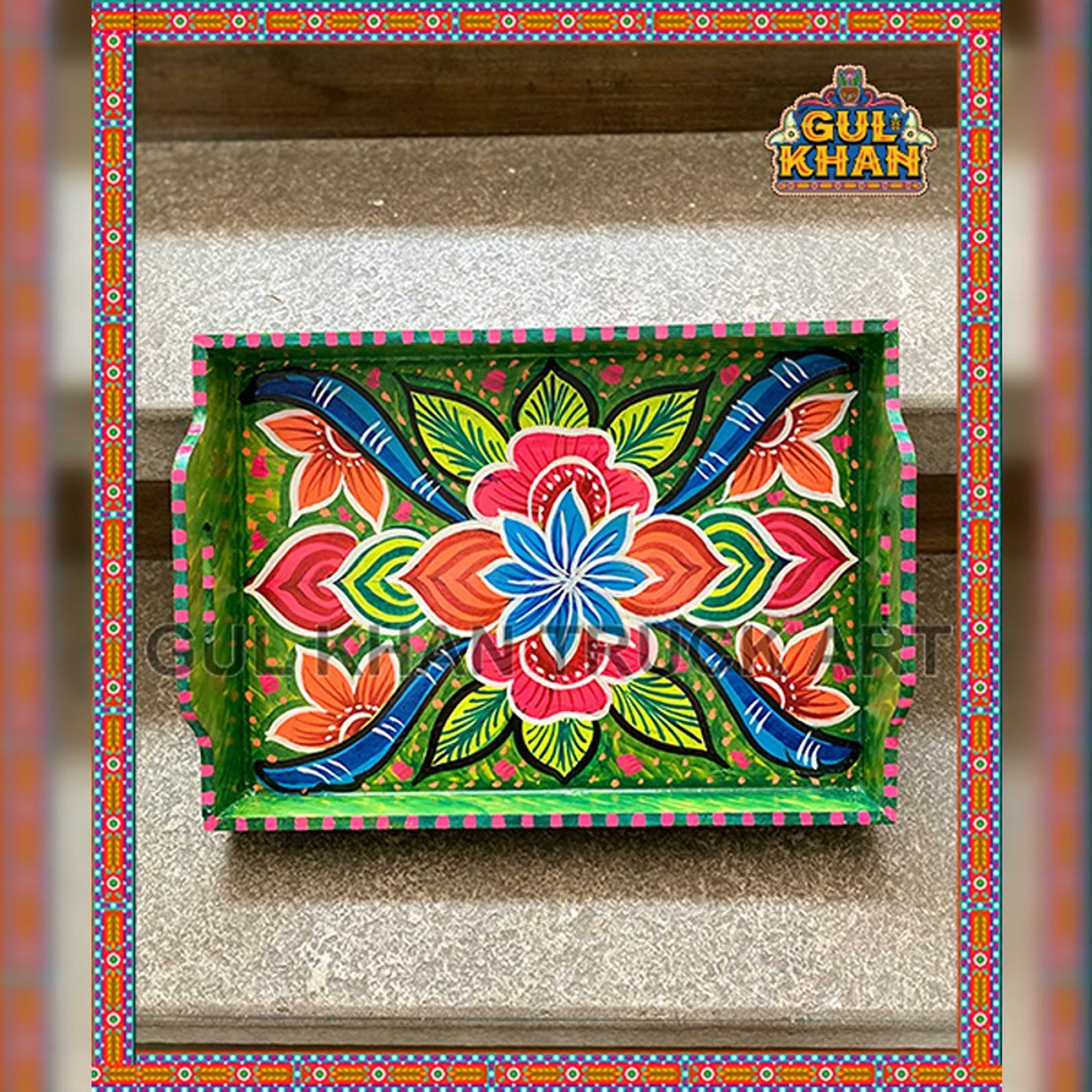 Tray (Wooden Hand Painted) Design 0050 - Product Main Image