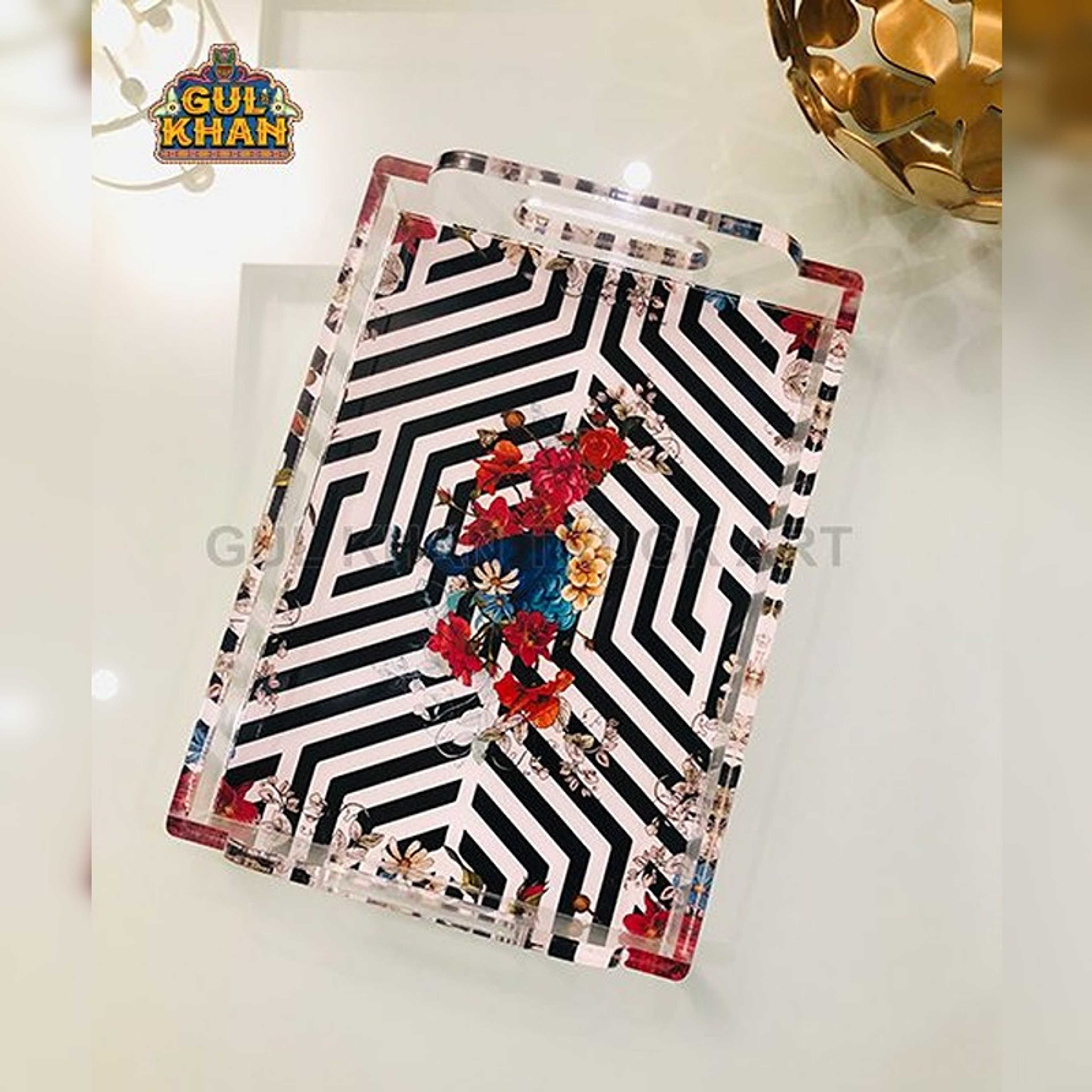Acrylic Digital Tray with Handle (ACDTH 003) - Product Main Image