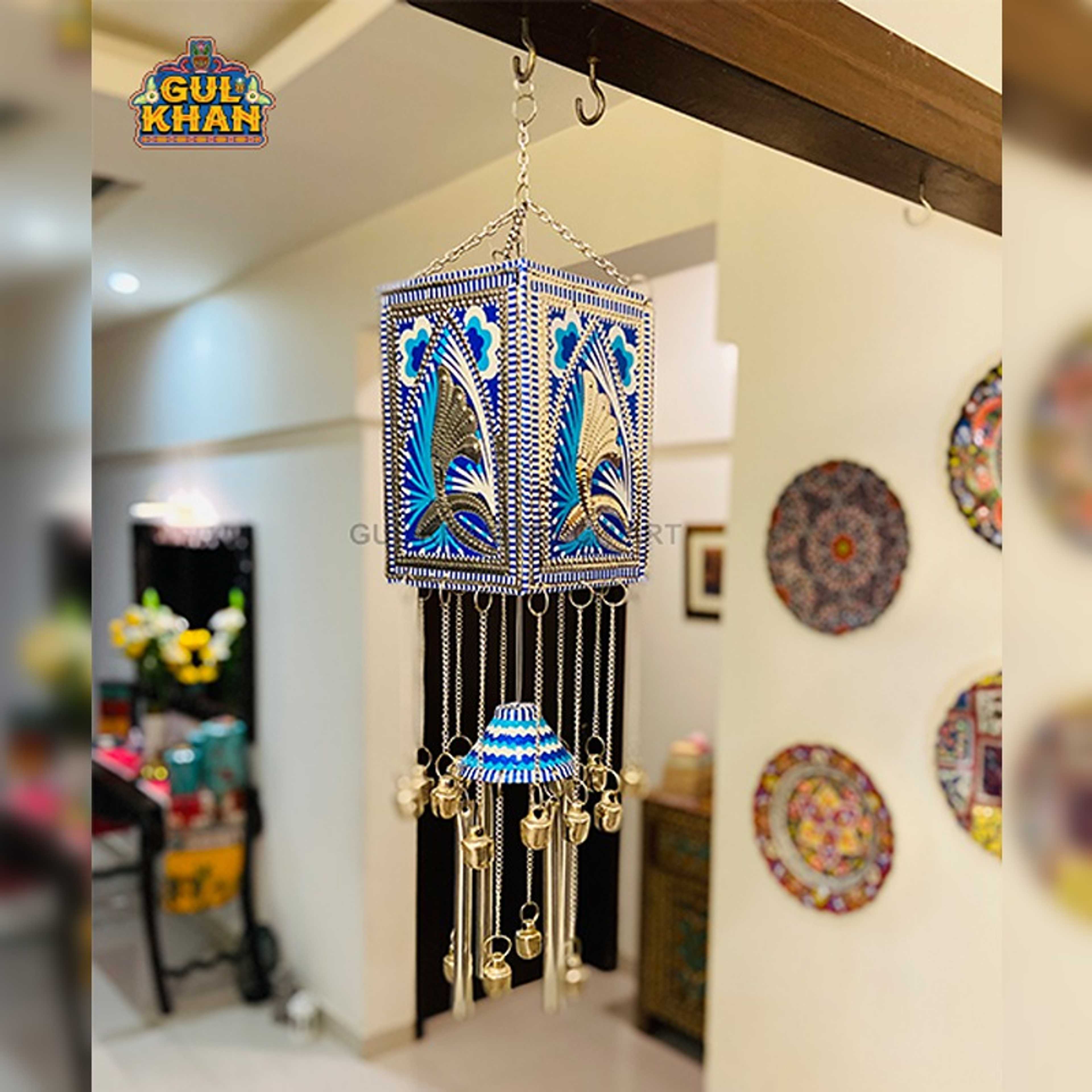 Multani Chamakpatti Wind chime (Blue Pottery) 9942 - Product Main Image