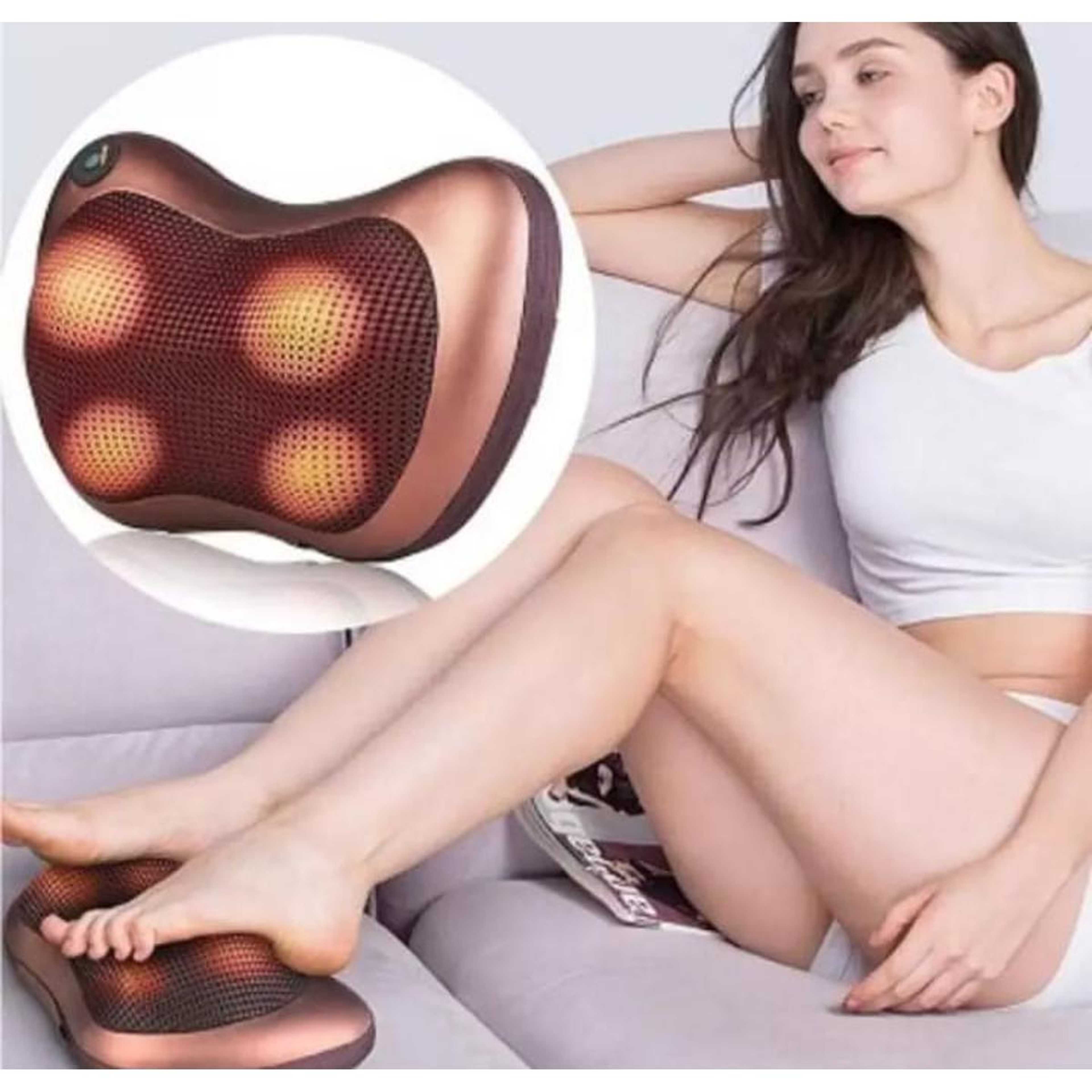 Back Massage Pillow with Heating Function - Electric Shiatsu Neck Massager Cushion Relax Neck / Back / Shoulder Cushion Muscle Relieve Car Home Use