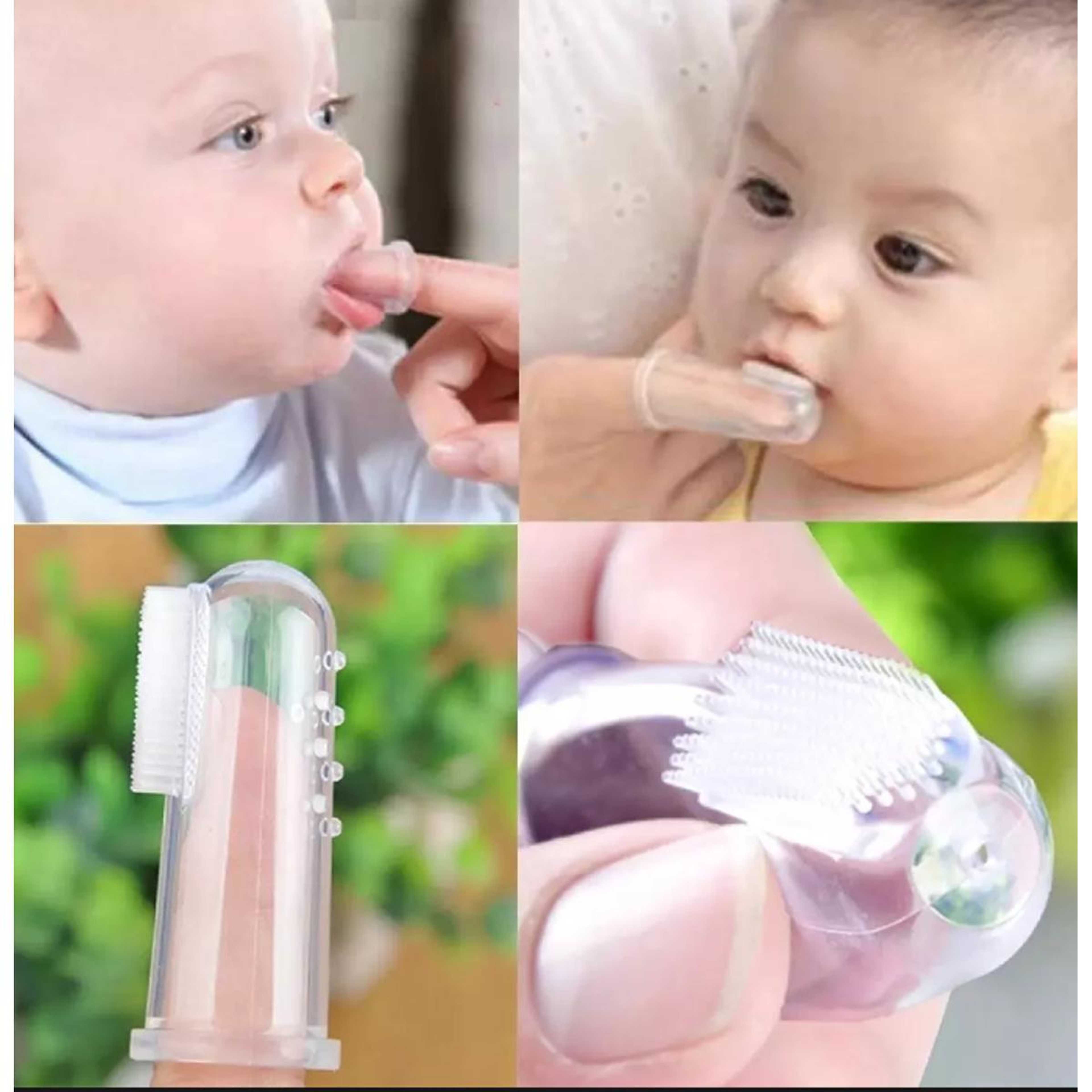 High Quality Baby Kids Silicone Finger Toothbrush Soft Safe Baby Teether Toothbrush Gum Brush For Children Clear Massage Dental Care