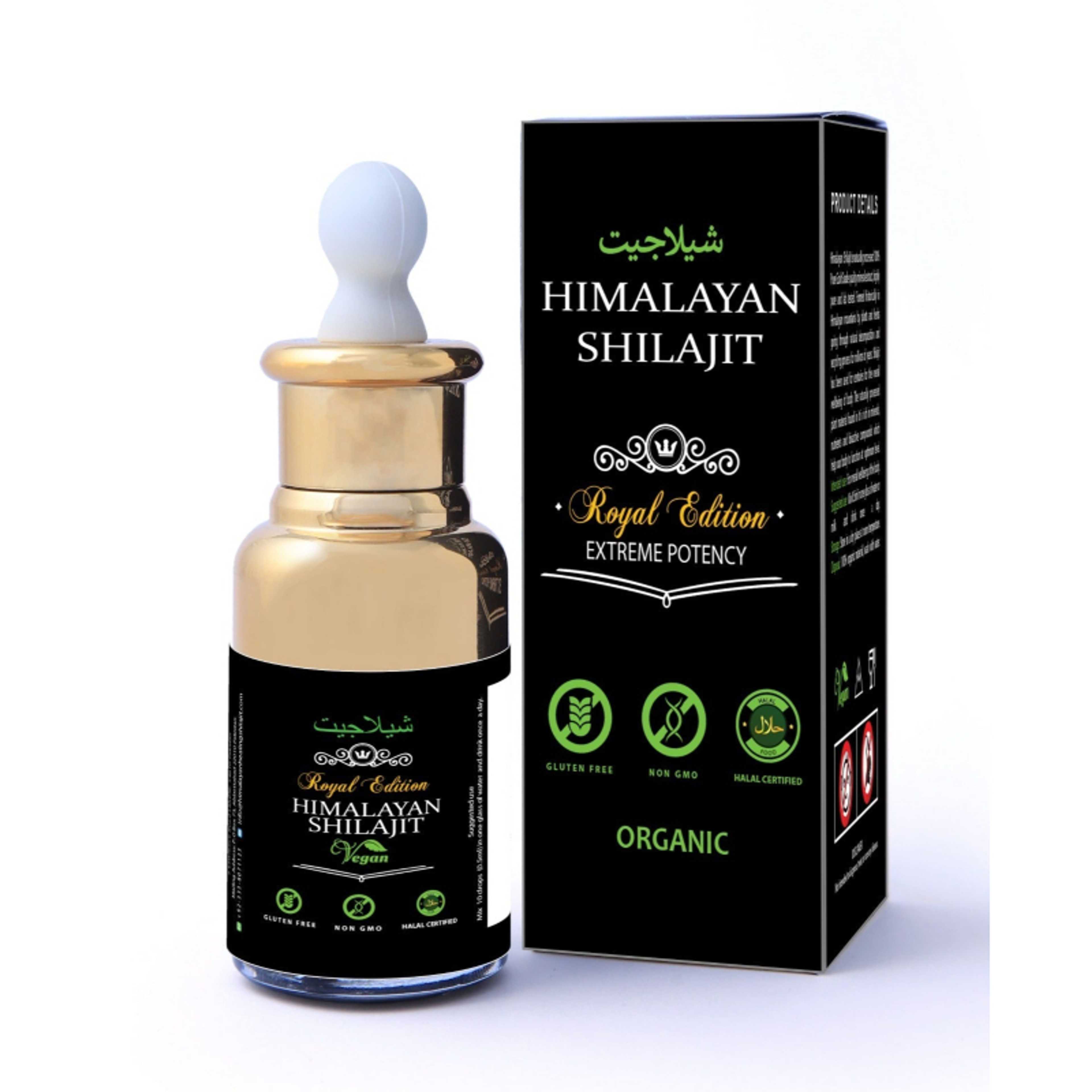 25 x 30ml Himalayan Shilajit Drops Plus 15 x 15G Shilajit resin - Product Main Image