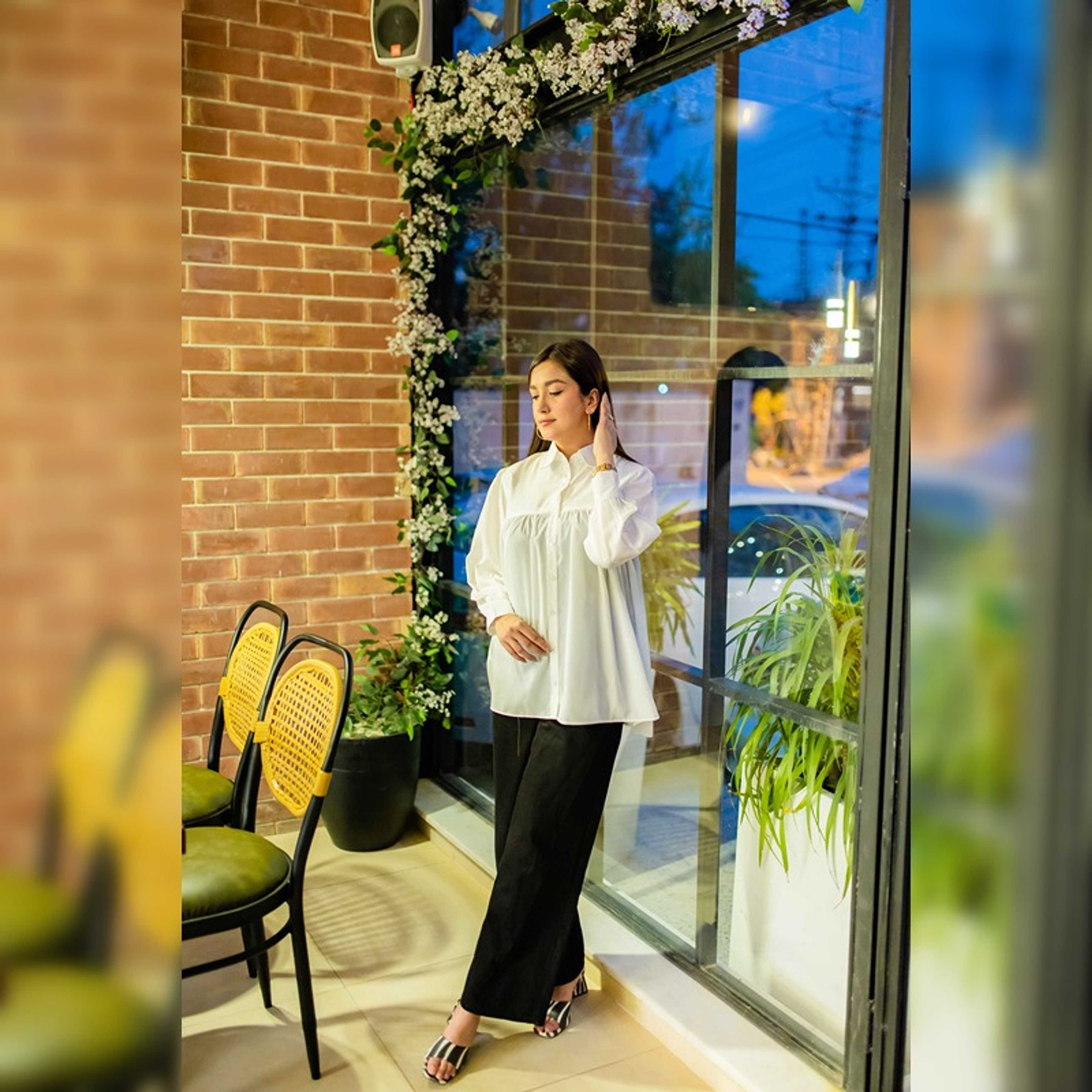 White Flowy Top - Product Main Image