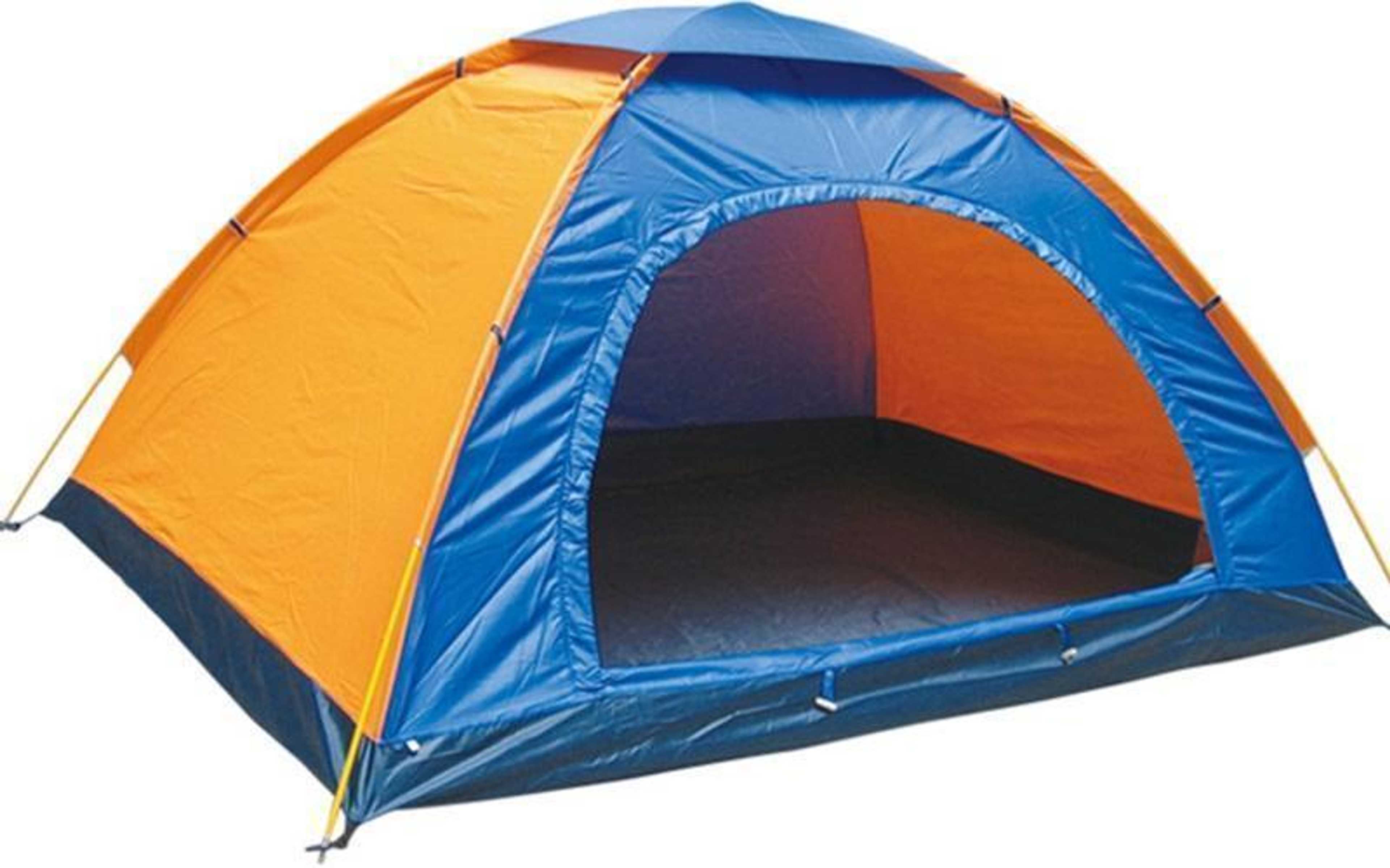 4 Person Parachute Camping Tent - Water Resistant - Multicolor