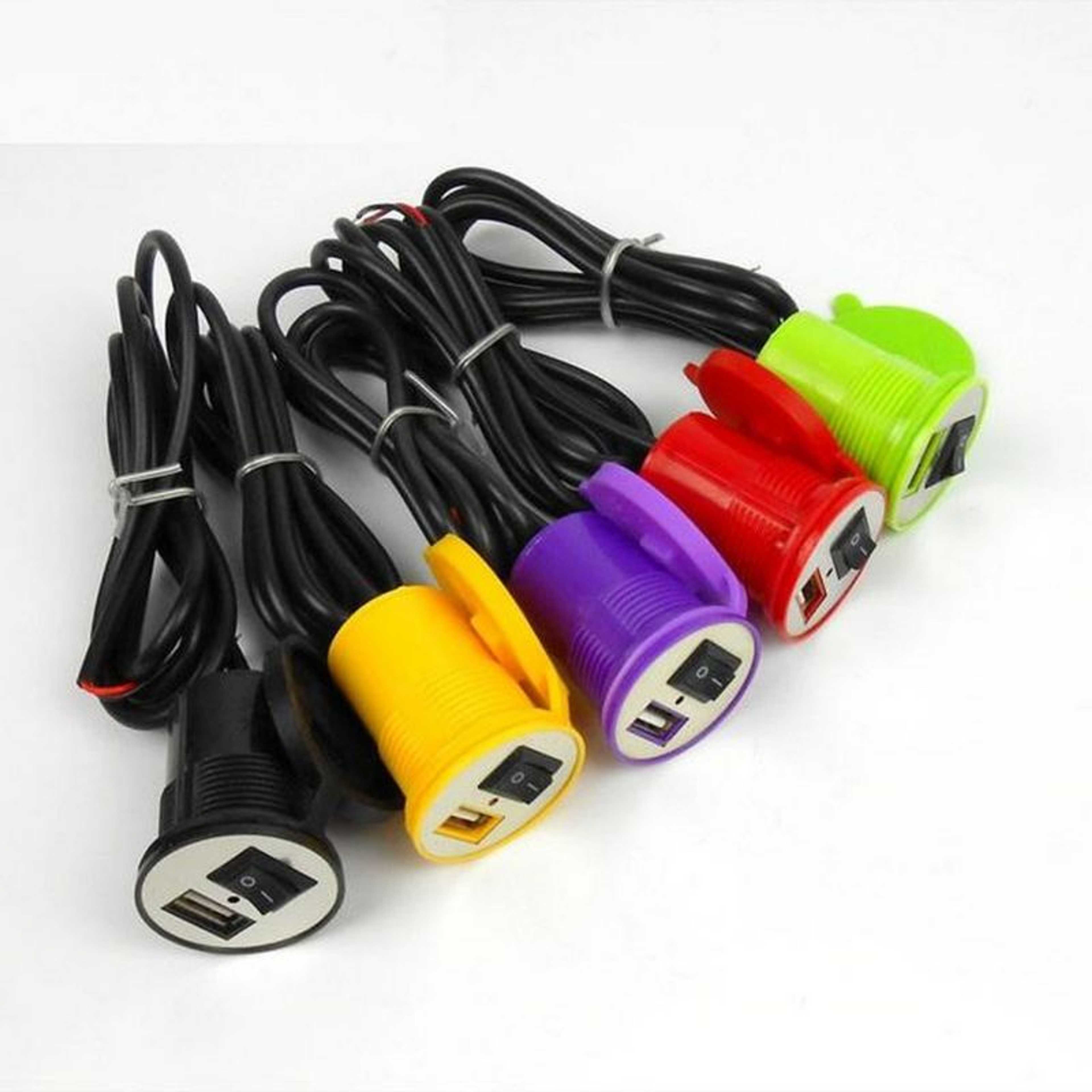 Motor Bike Cell Phone Charger With Waterproof Silicon cover And USB Port