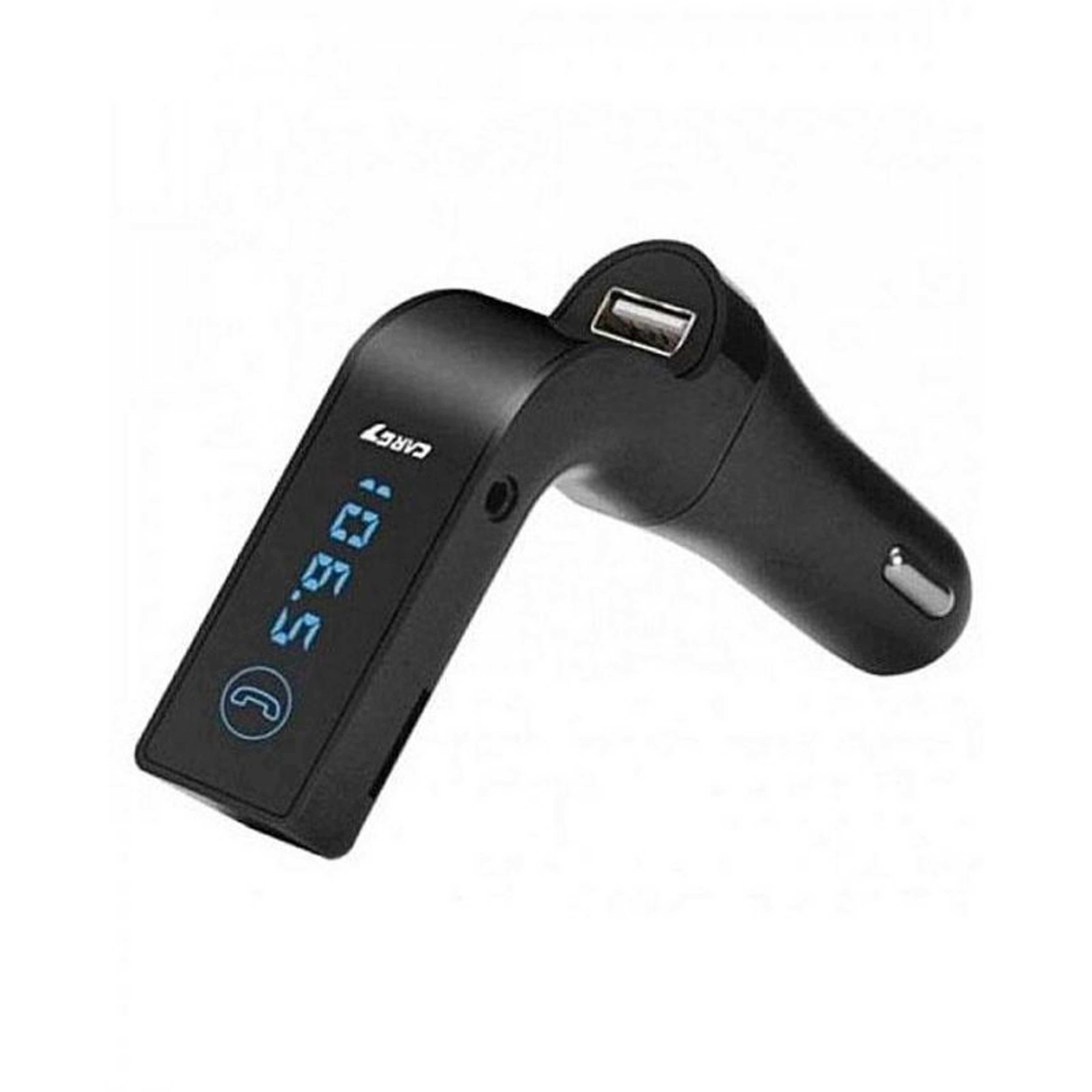 CARG7 USB Car Smartphone Charger Bluetooth FM Modulator - Multicolour