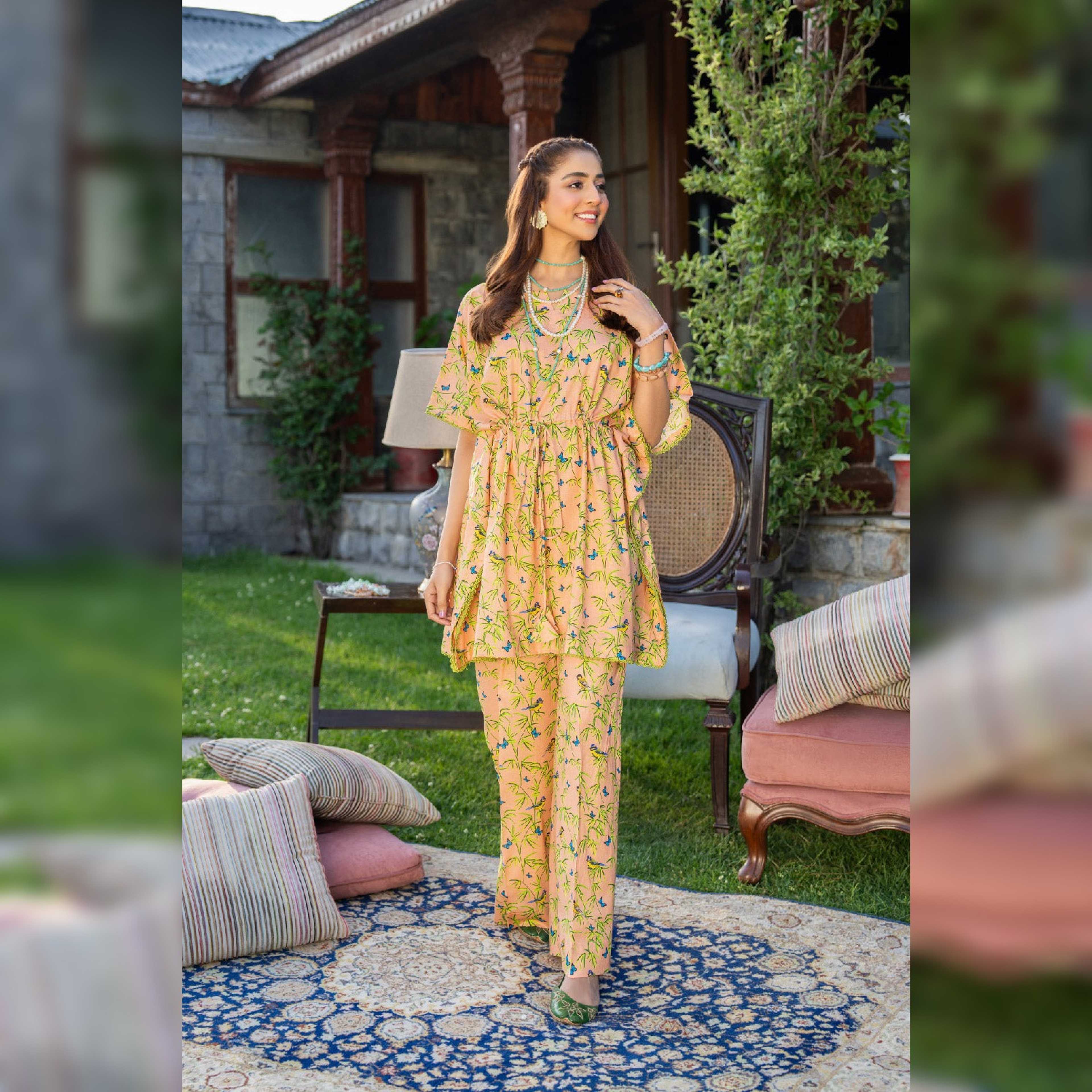 Ittehad 2PC Unstitched | Printed Lawn Shirt + Trouser